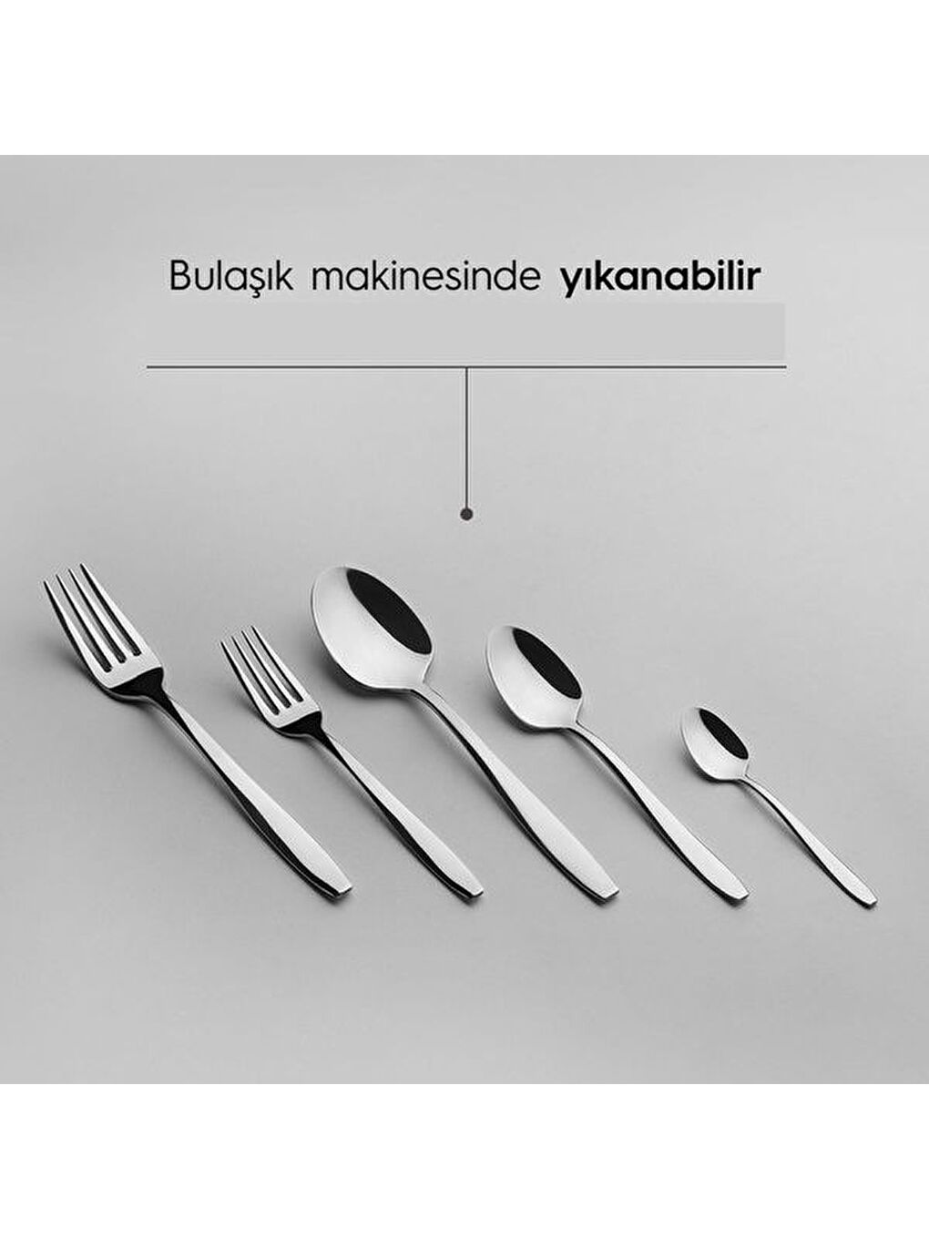 Gri Sahra 30 Parça Çatal Kaşık Seti-5