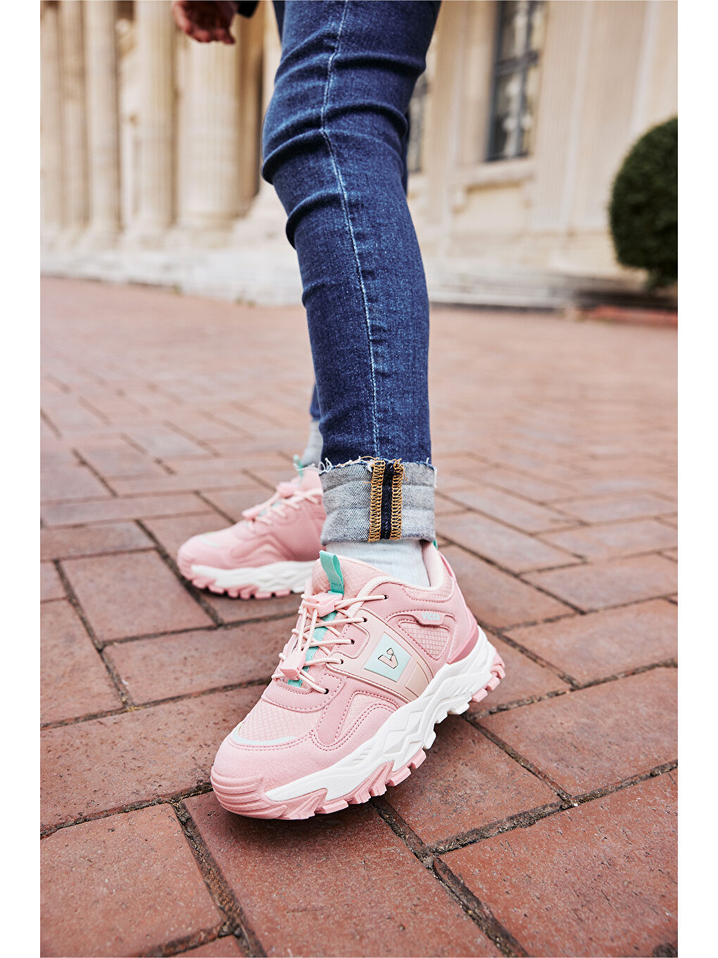 Pembe Kobalt Hafif Kız  Çocuk Okul Öncesi Pudra Spor Ayakkabı-3