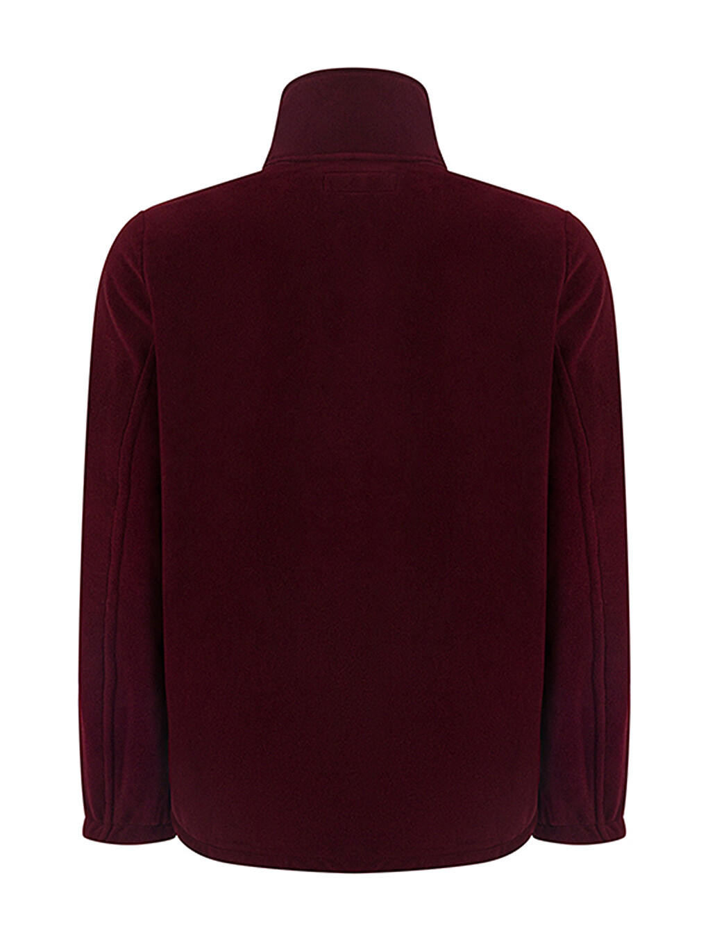 Bordo Erkek Polar Fermuarlı Sweatshirt-3