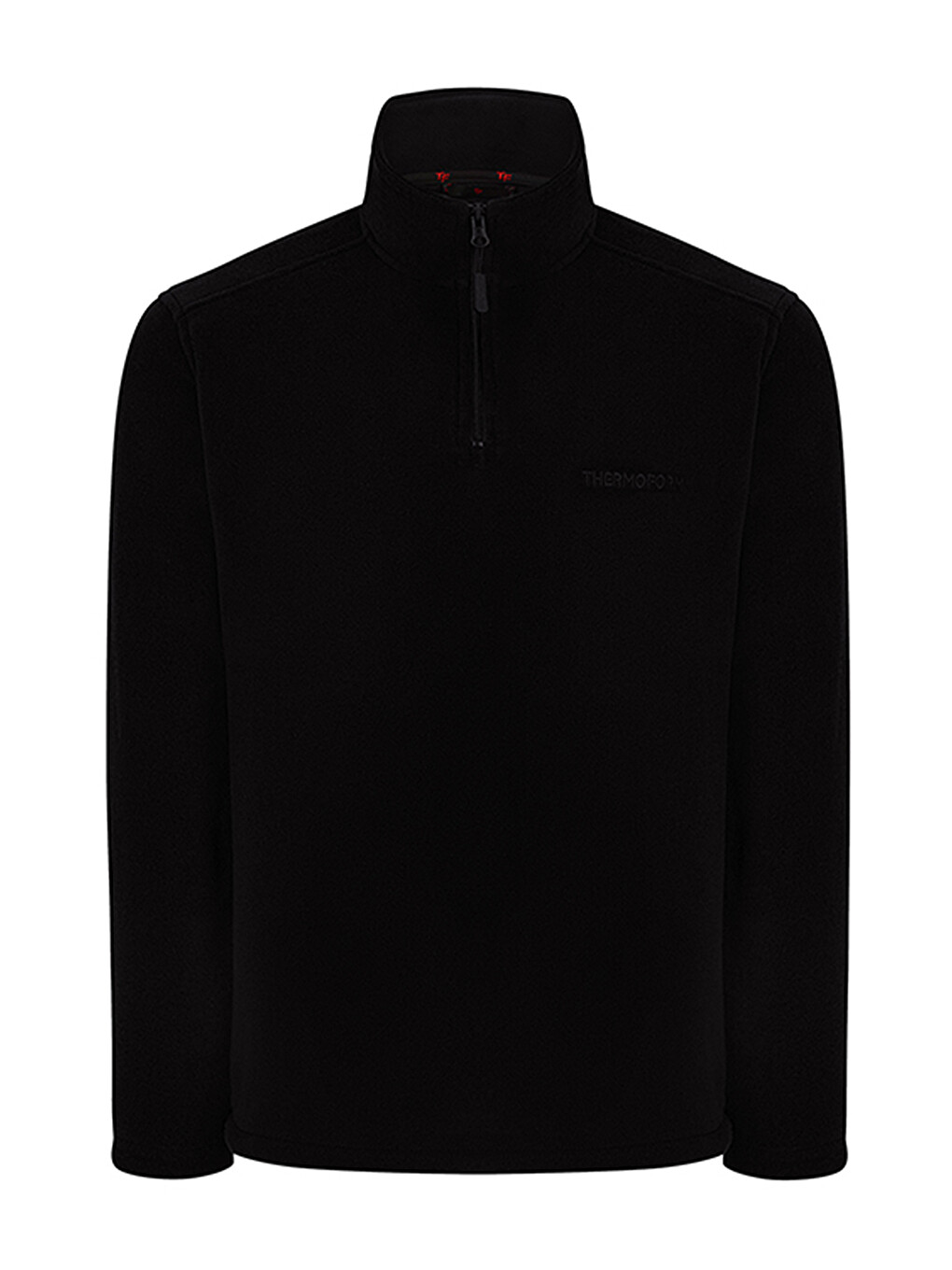 Siyah Erkek Polar Dik Yaka Sweatshirt