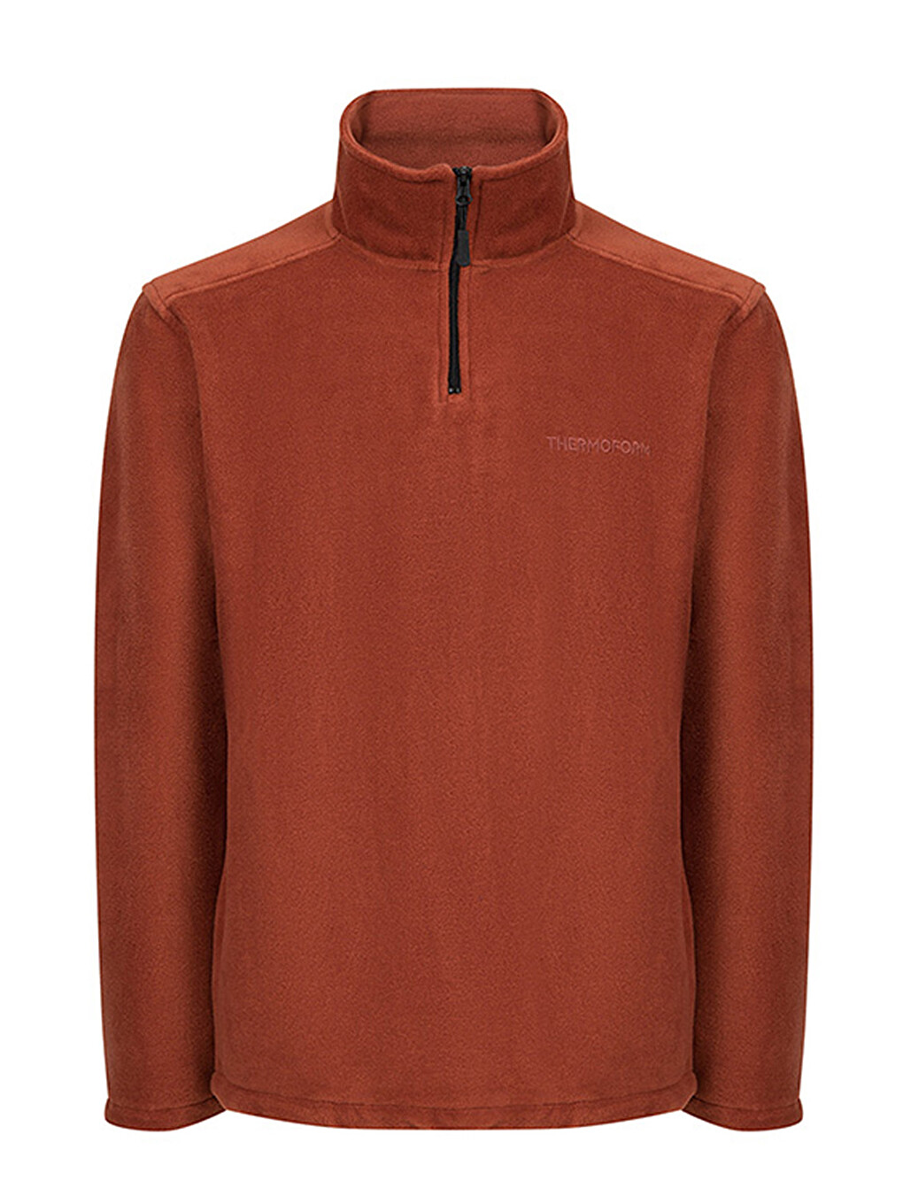 Kahverengi Erkek Polar Dik Yaka Sweatshirt