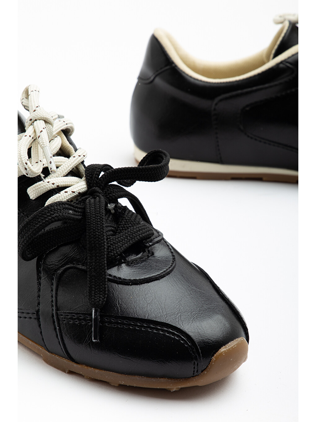 Siyah Rs05 Günlük Ortopedik Kadın Sneaker Spor Ayakkabı-6