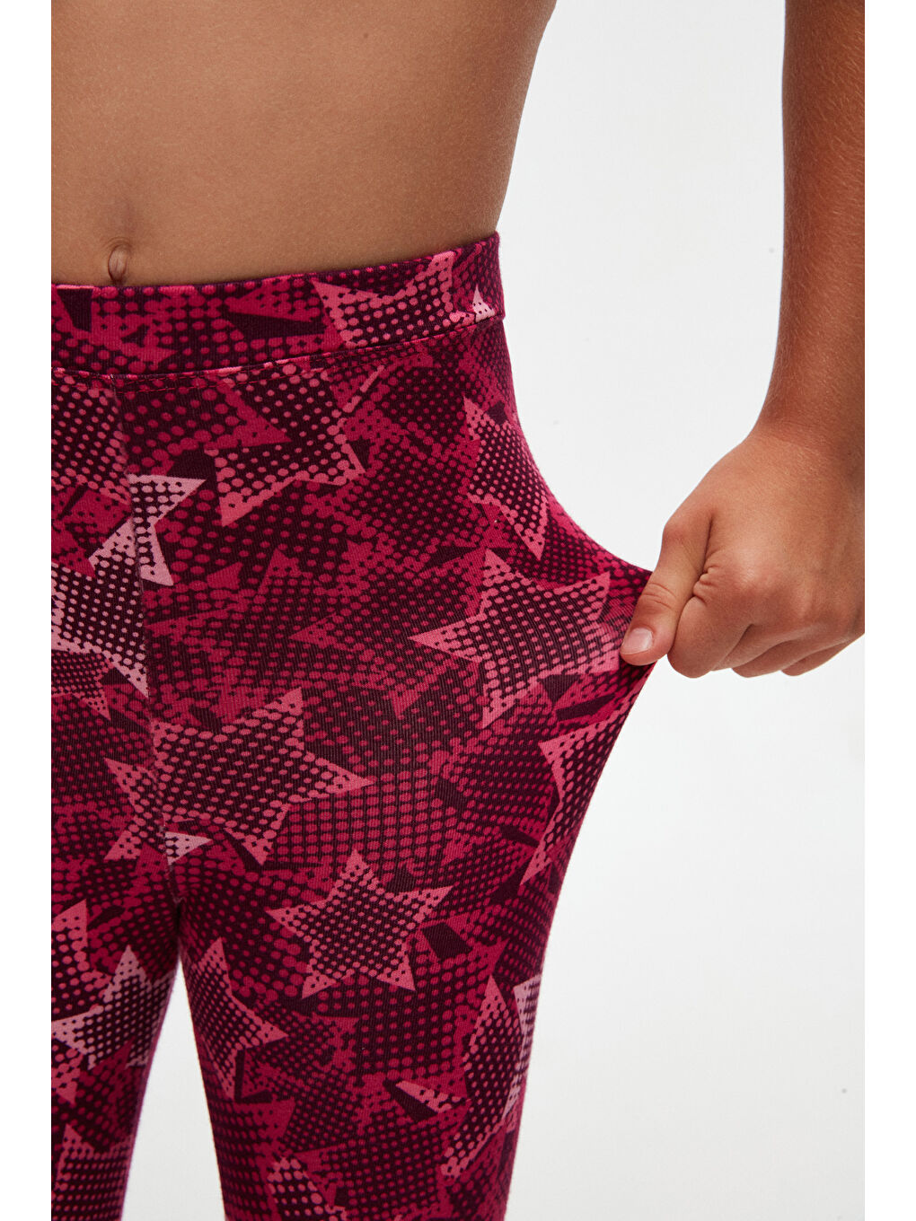 Karışık Pointing Stars Kız Çocuk Desenli Yazlık Tayt-2