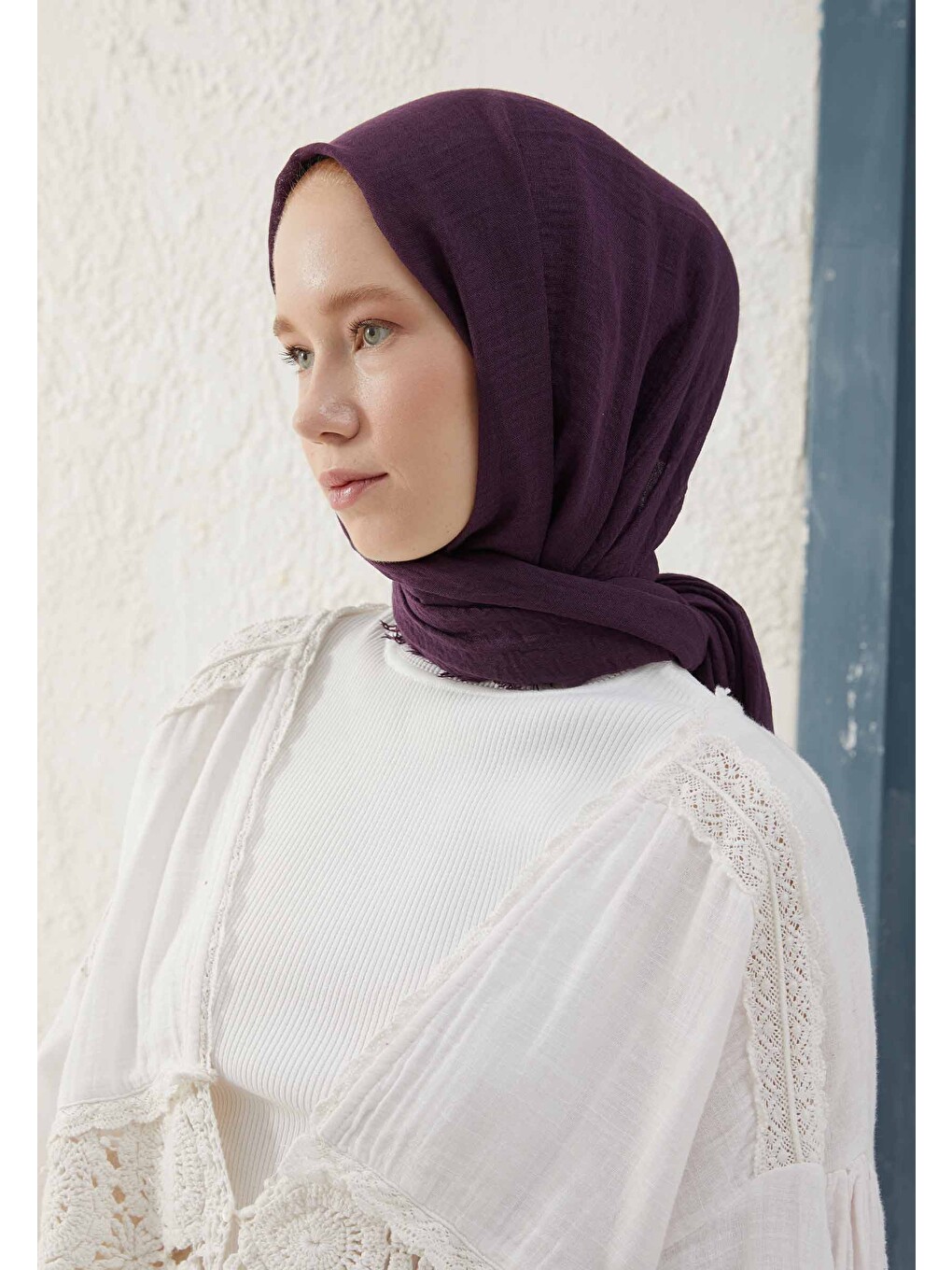 Bürümcük Şal Patlıcan Moru-3