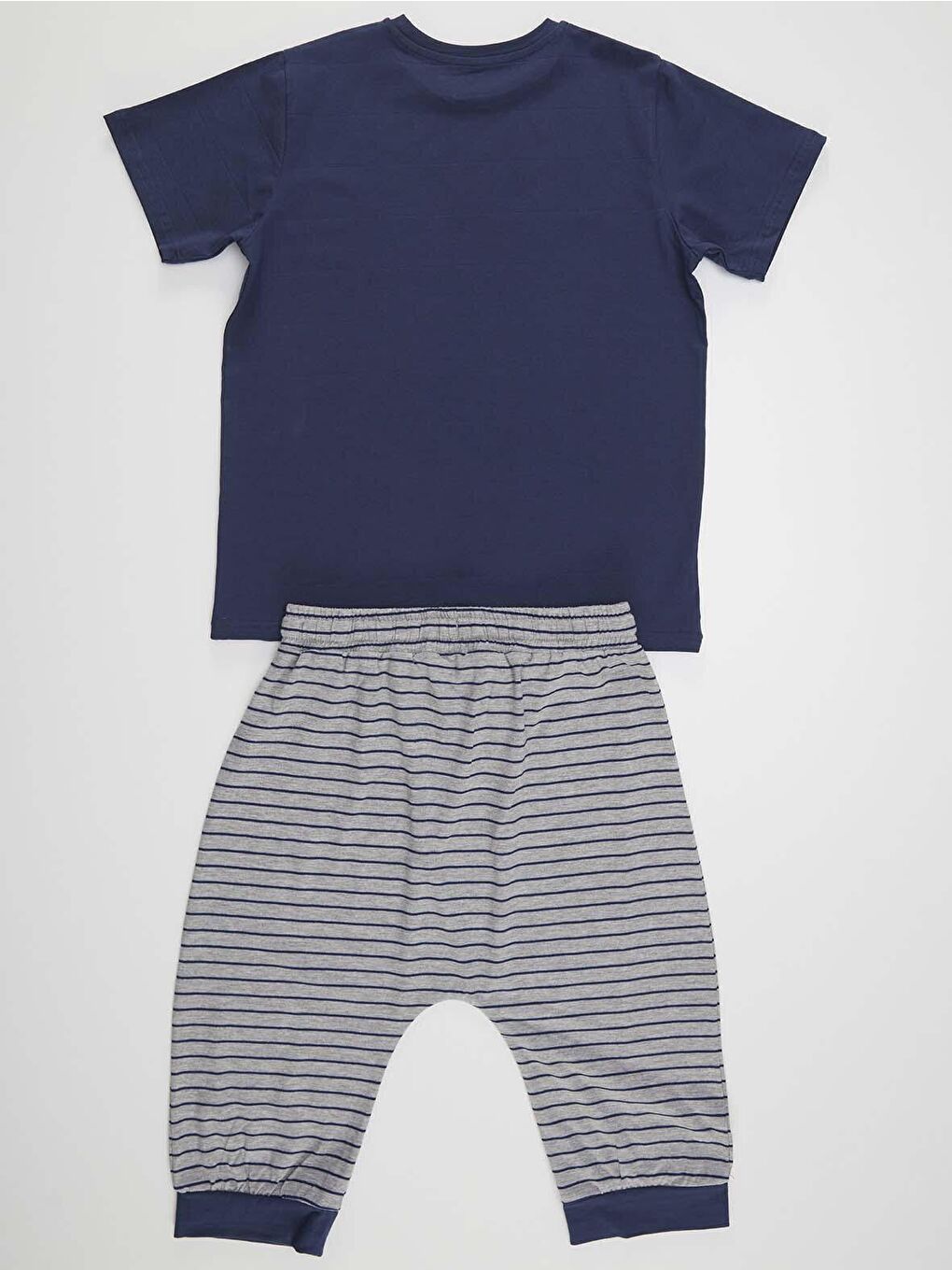 Karışık Dalga Sörfü Erkek Çocuk Tişört Kapri Şort Takım-3