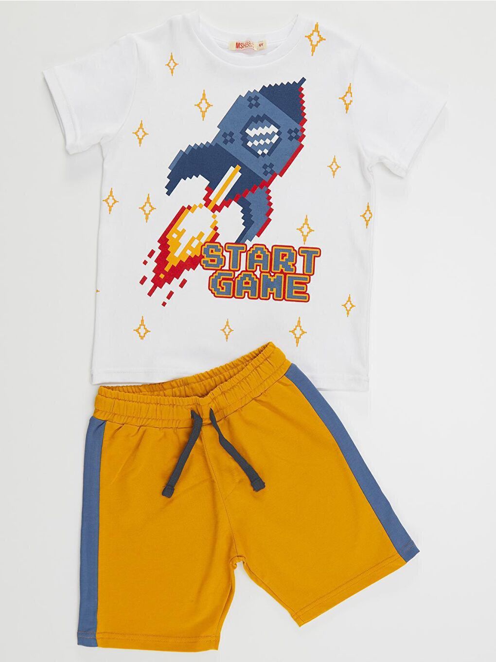 Karışık Start Erkek Çocuk Tişört Şort Takım-2