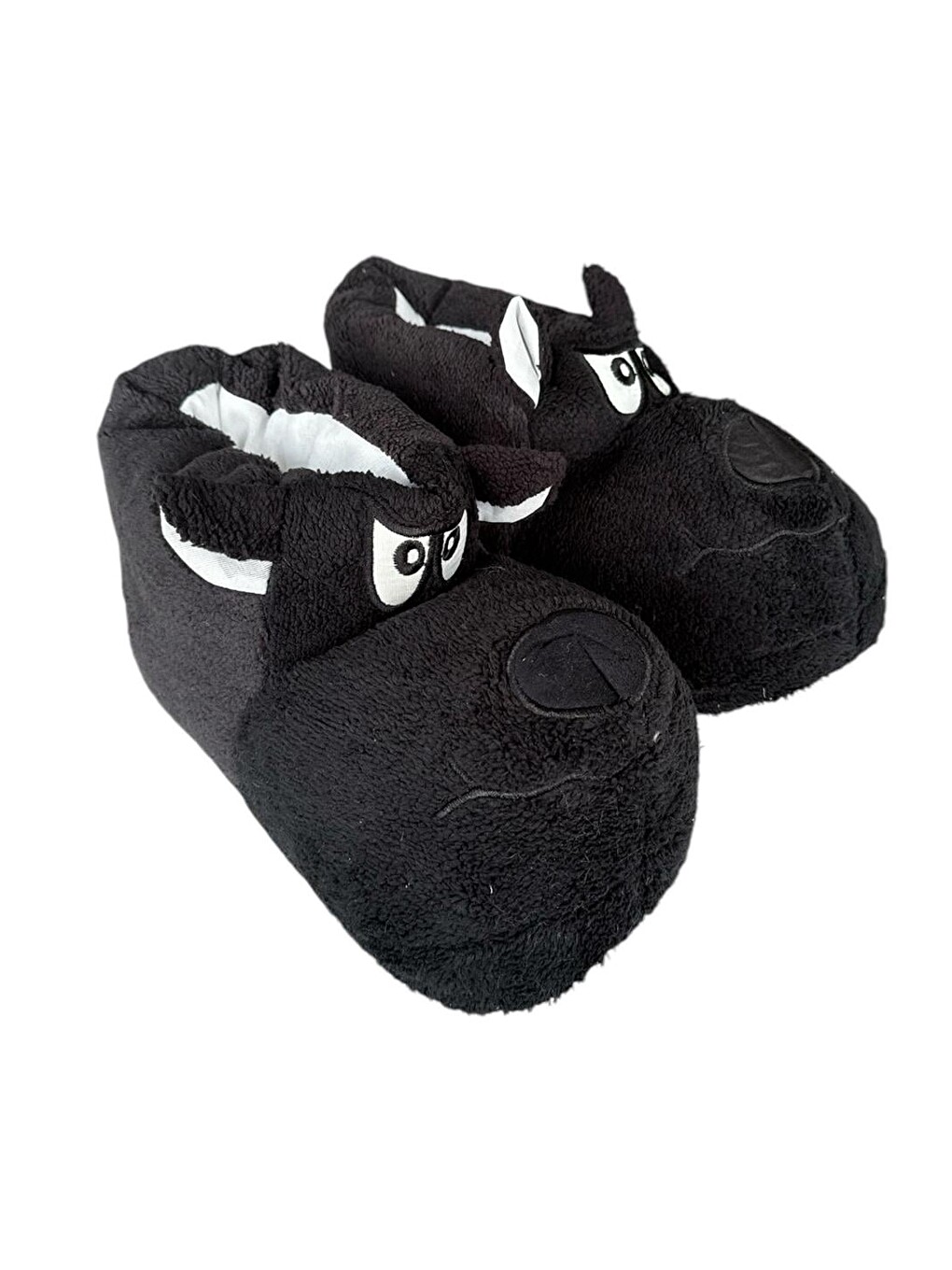 Unisex Panduf Ses Yapmayan Ev Patiği Siyah-2
