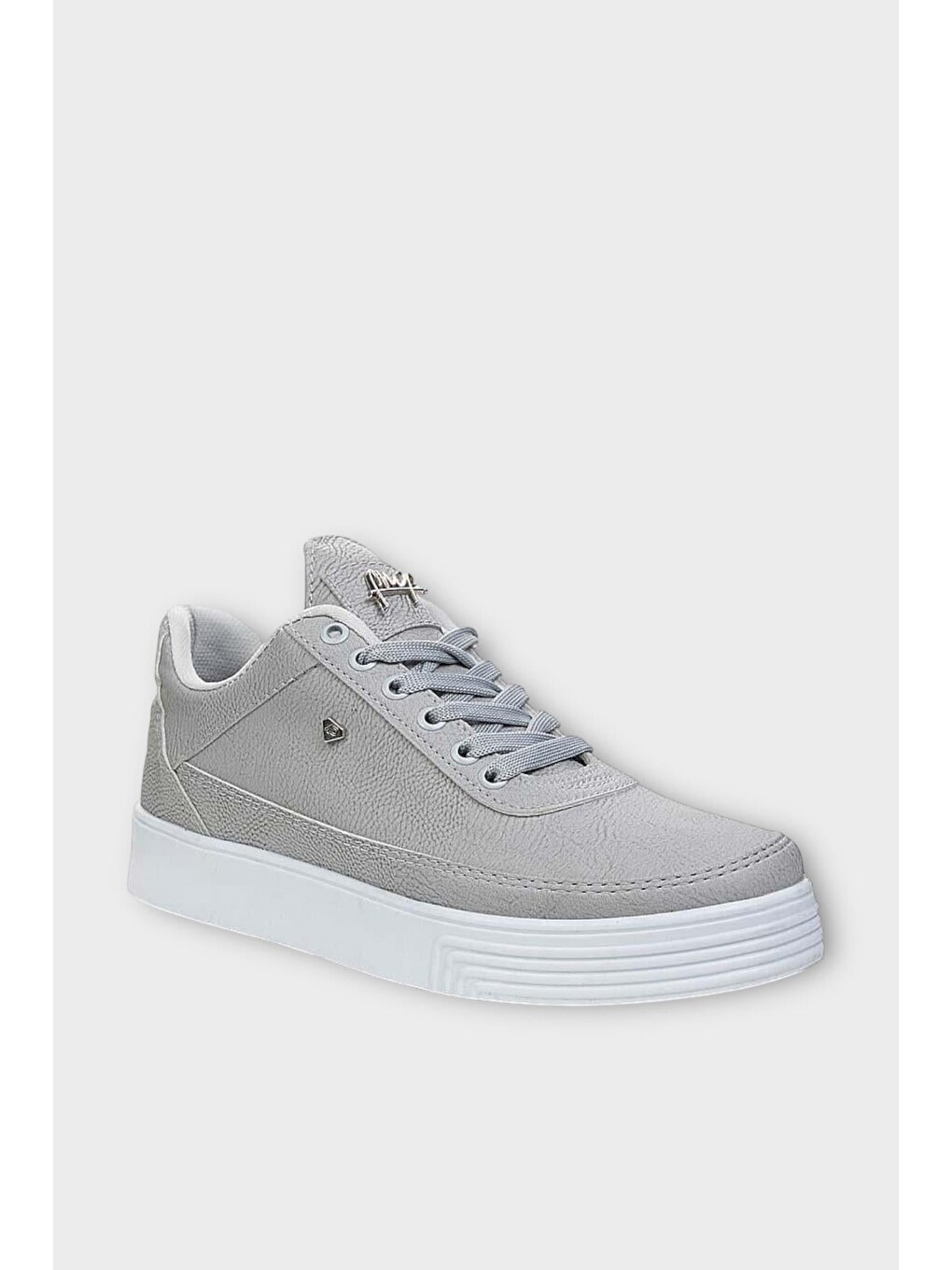 Erkek Günlük Yumuşak İç Astarlı Sneaker Spor Ayakkabı Gri-1