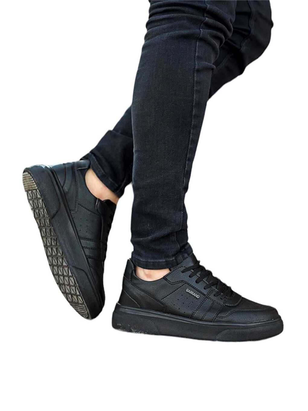 Erkek Spor Sneaker Ayakkabı Siyah-2
