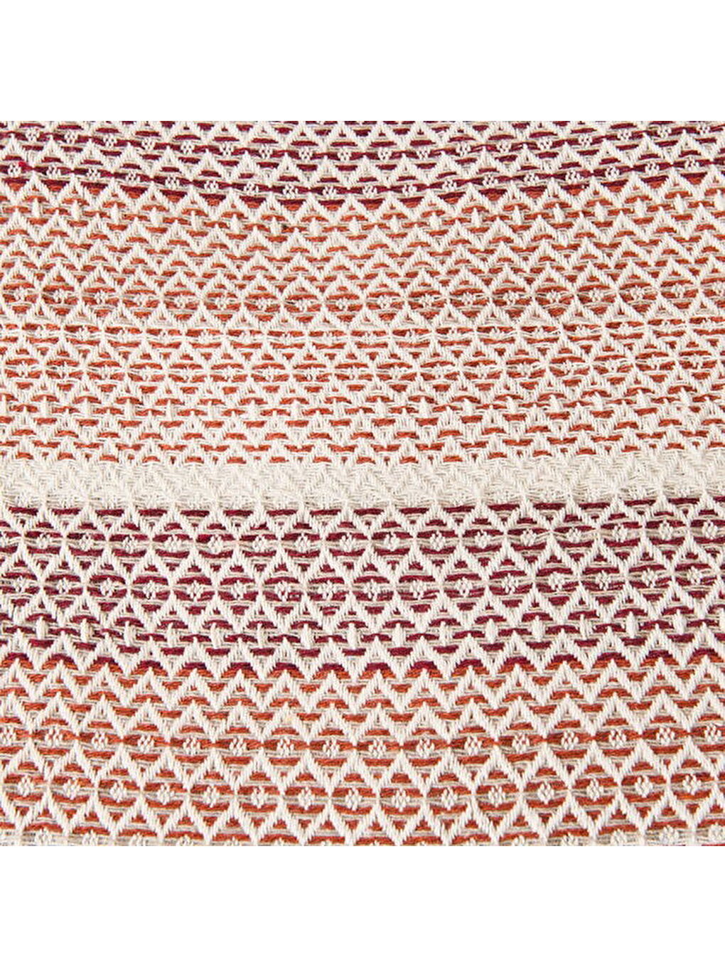 Lila Soft Vita Çift Kişilik Pike - Ekru / Kiremit - 200x230 cm-5