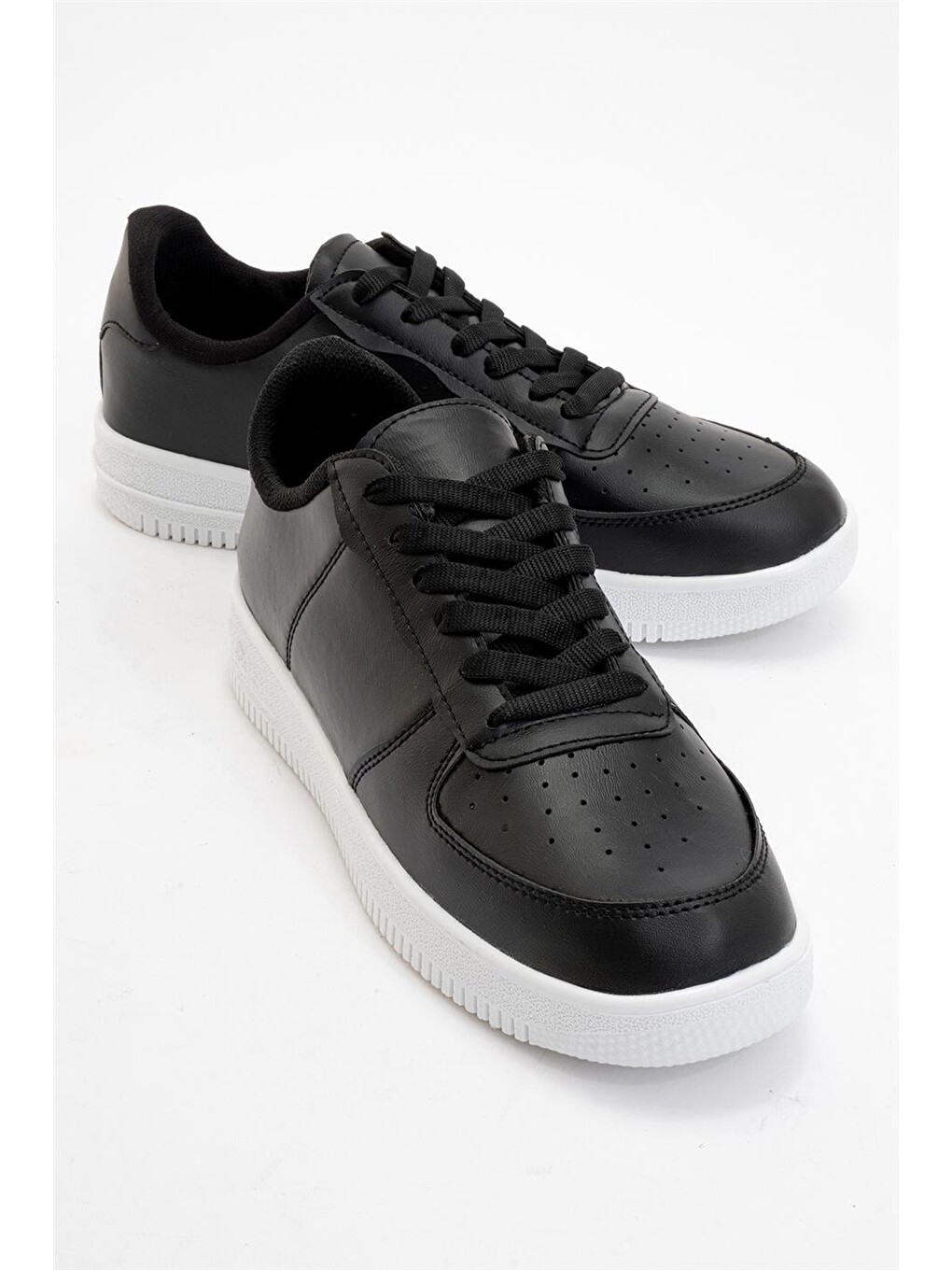 Unisex Spor Sneaker Ayakkabı Siyah-beyaz-1