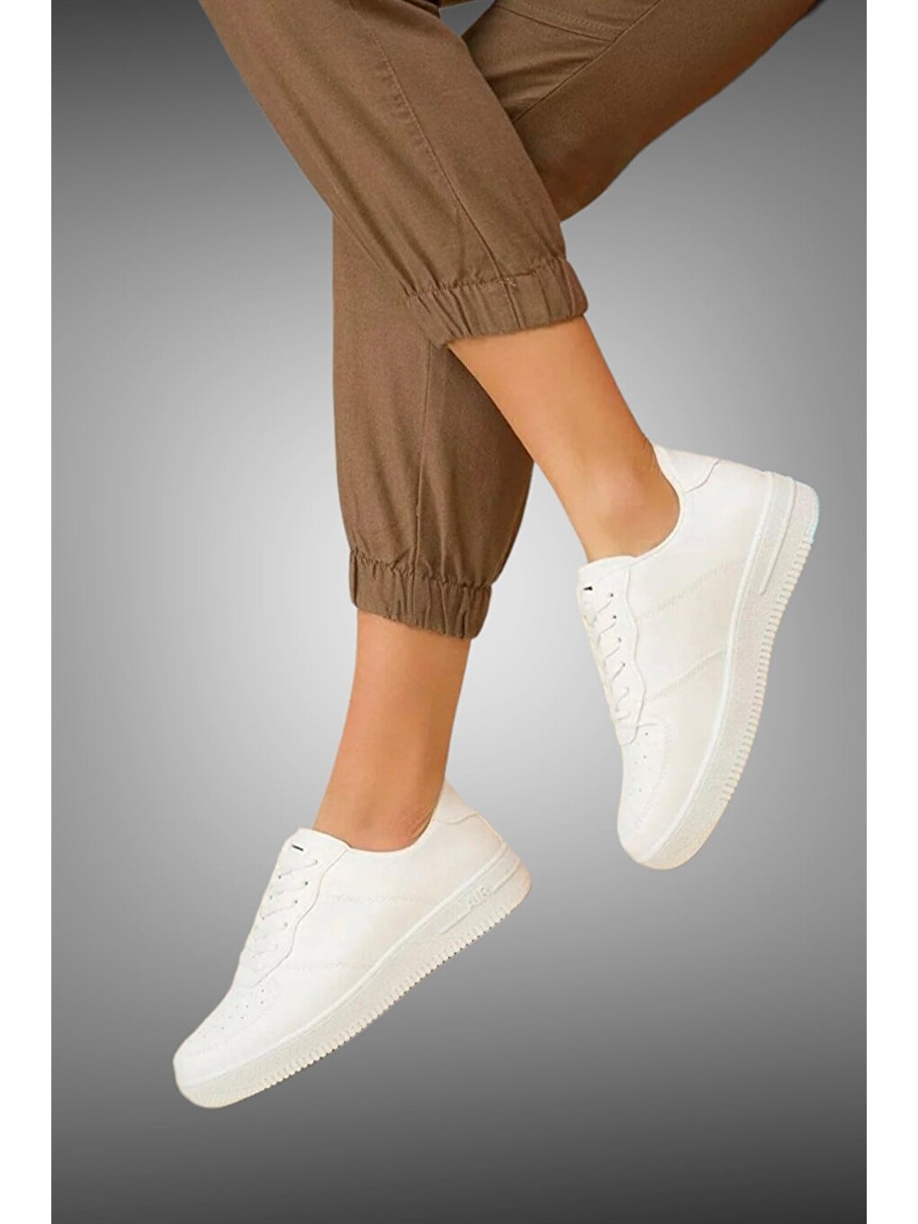 Unisex Spor Sneaker Ayakkabı Beyaz-6