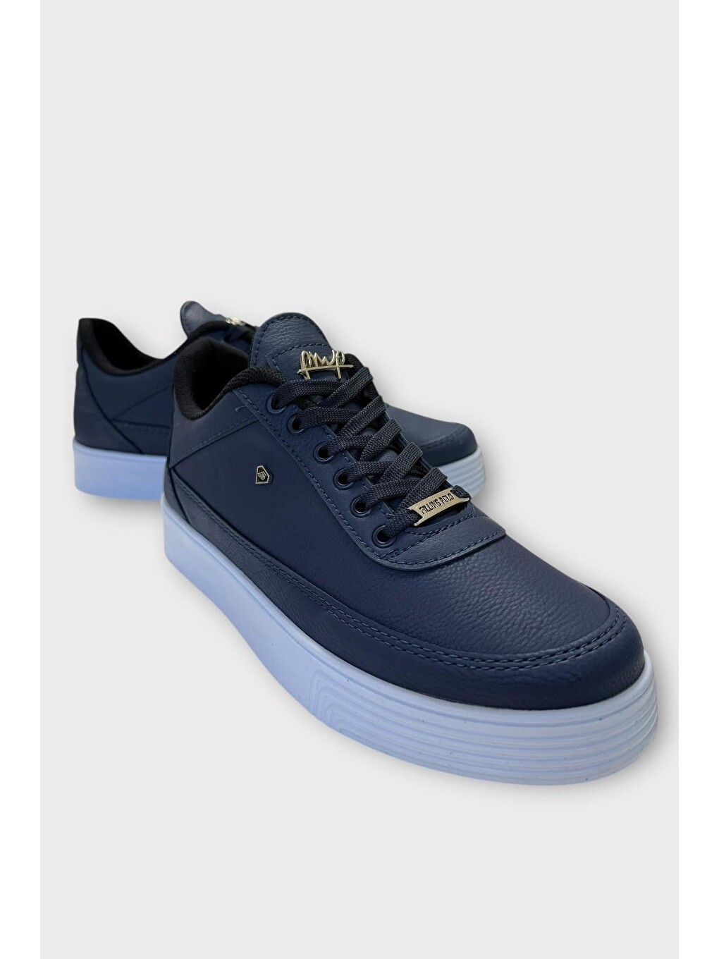 Erkek Günlük Yumuşak İç Astarlı Sneaker Spor Ayakkabı Lacivert-1