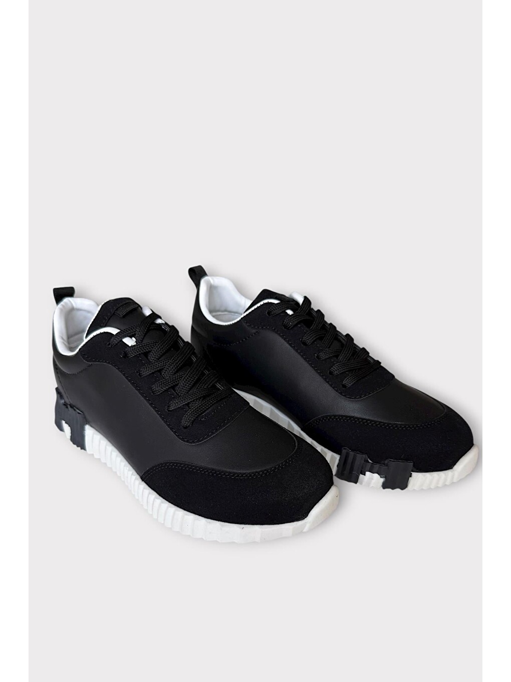 Erkek Günlük Sneaker Ayakkabı Siyah - Beyaz-2