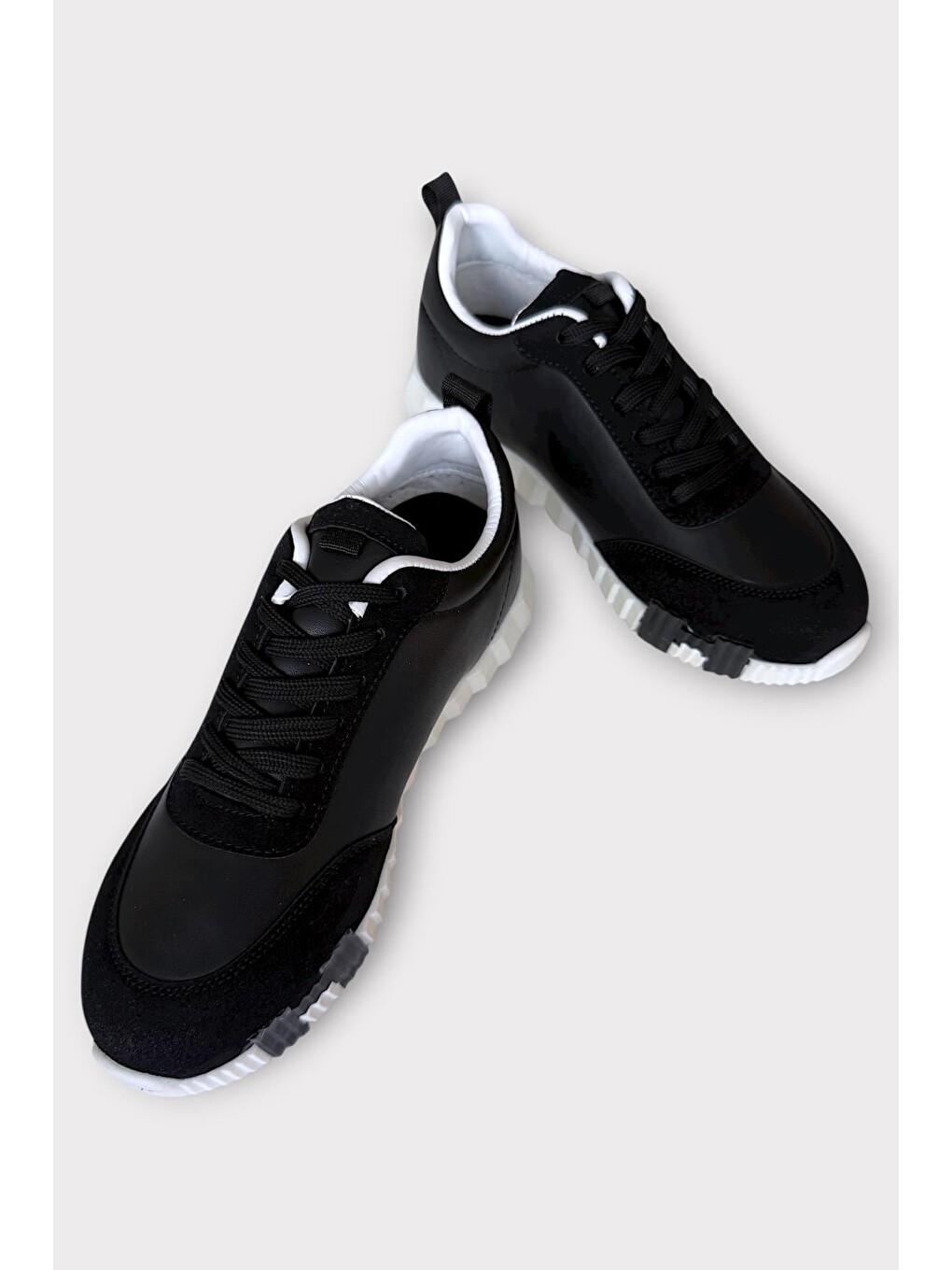 Erkek Günlük Sneaker Ayakkabı Siyah - Beyaz-3