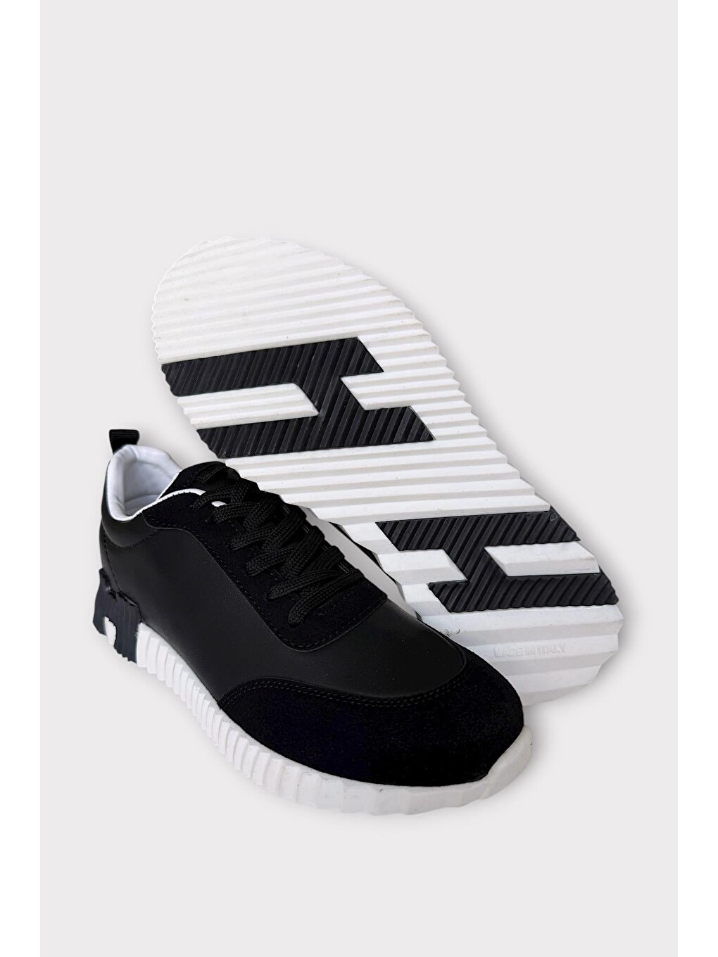 Erkek Günlük Sneaker Ayakkabı Siyah - Beyaz-5