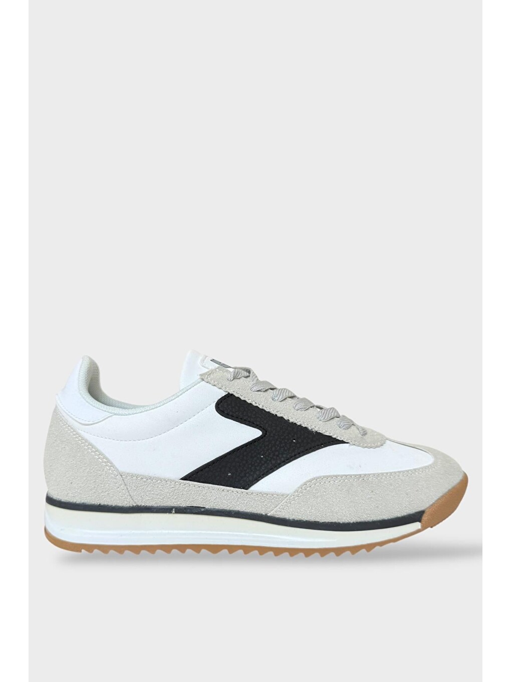 Erkek Günlük Hafif Rahat Taban Sneaker Ayakkabı Gri - Siyah