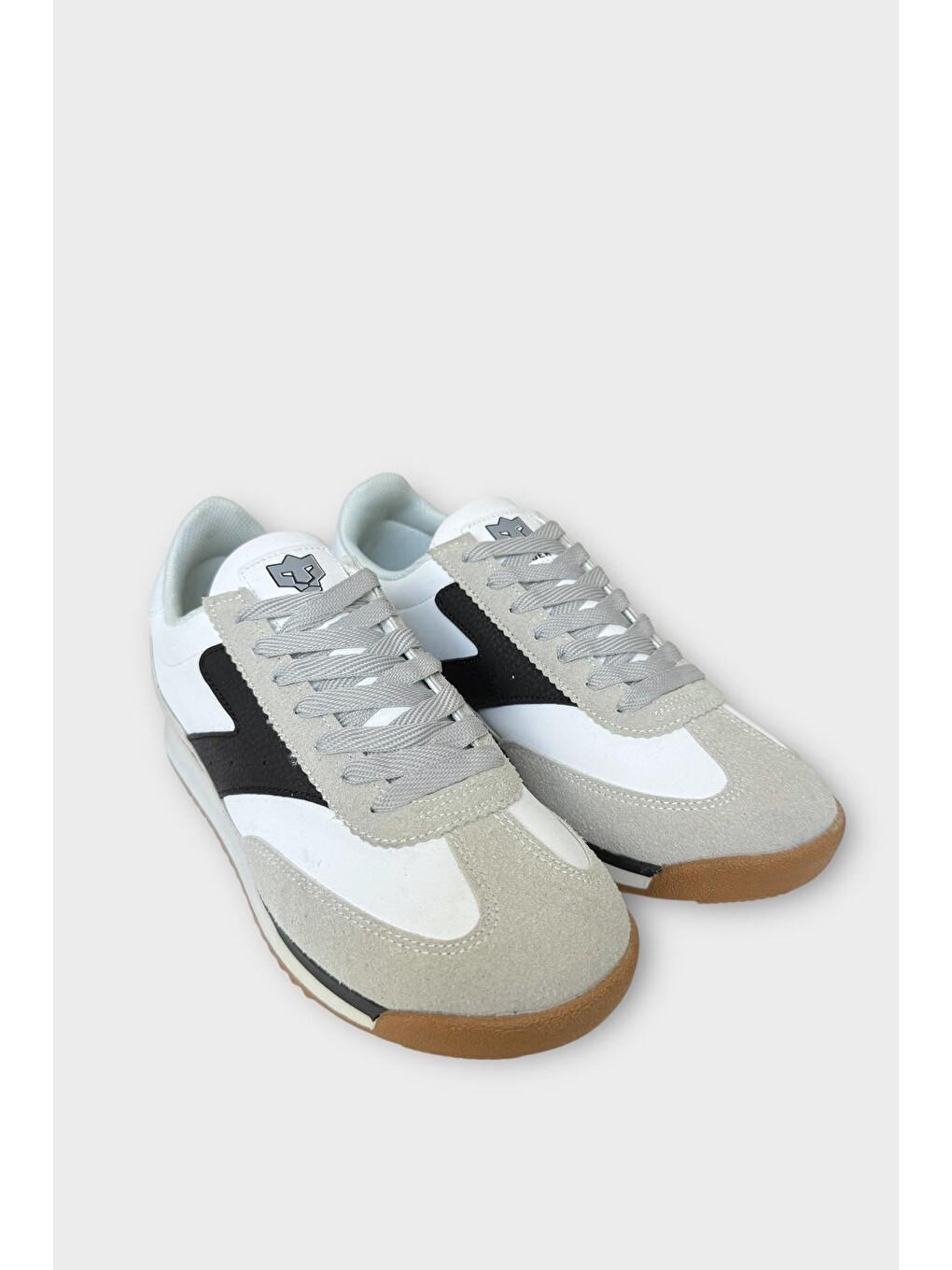 Erkek Günlük Hafif Rahat Taban Sneaker Ayakkabı Gri - Siyah-2