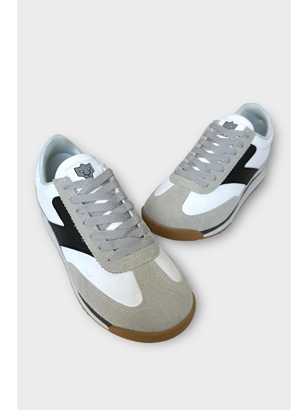 Erkek Günlük Hafif Rahat Taban Sneaker Ayakkabı Gri - Siyah-3