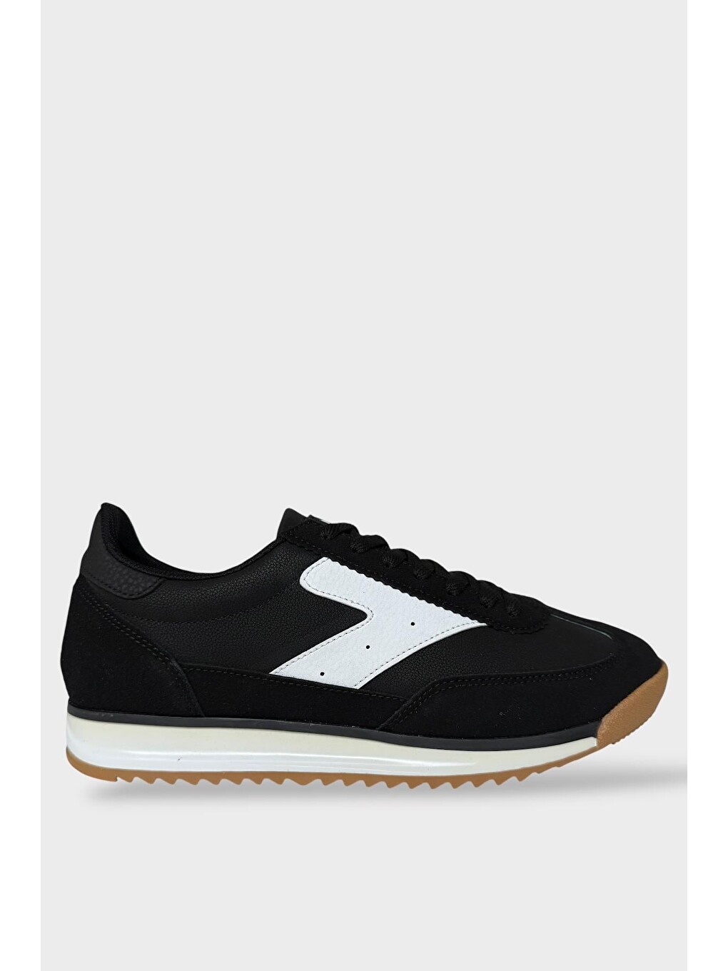 Erkek Günlük Hafif Rahat Taban Sneaker Ayakkabı Siyah - Beyaz