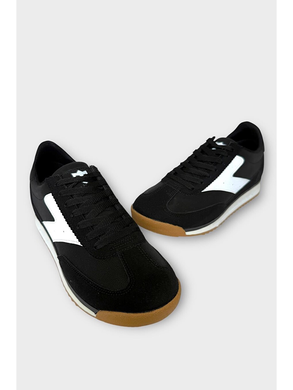 Erkek Günlük Hafif Rahat Taban Sneaker Ayakkabı Siyah - Beyaz-2