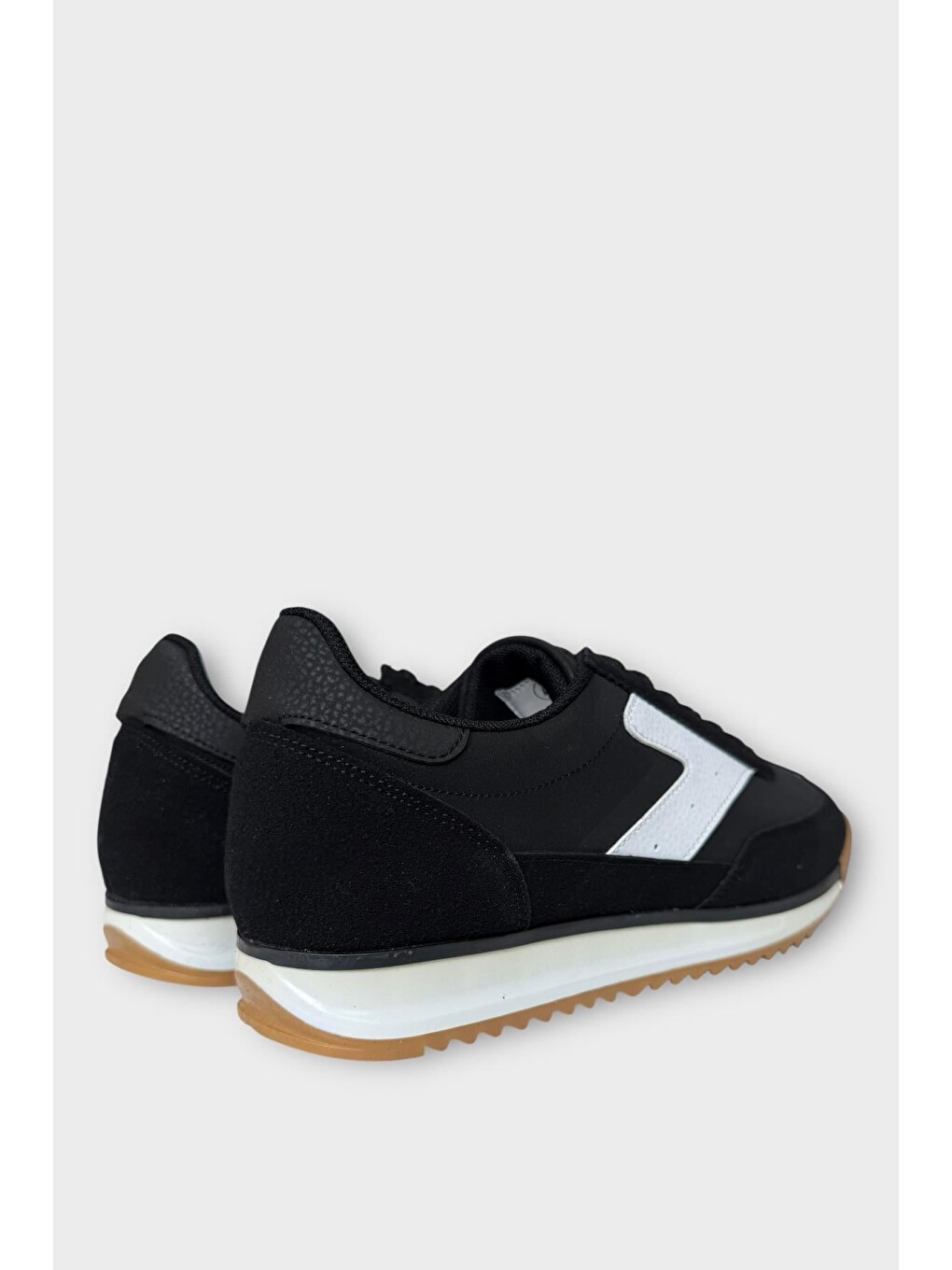 Erkek Günlük Hafif Rahat Taban Sneaker Ayakkabı Siyah - Beyaz-4
