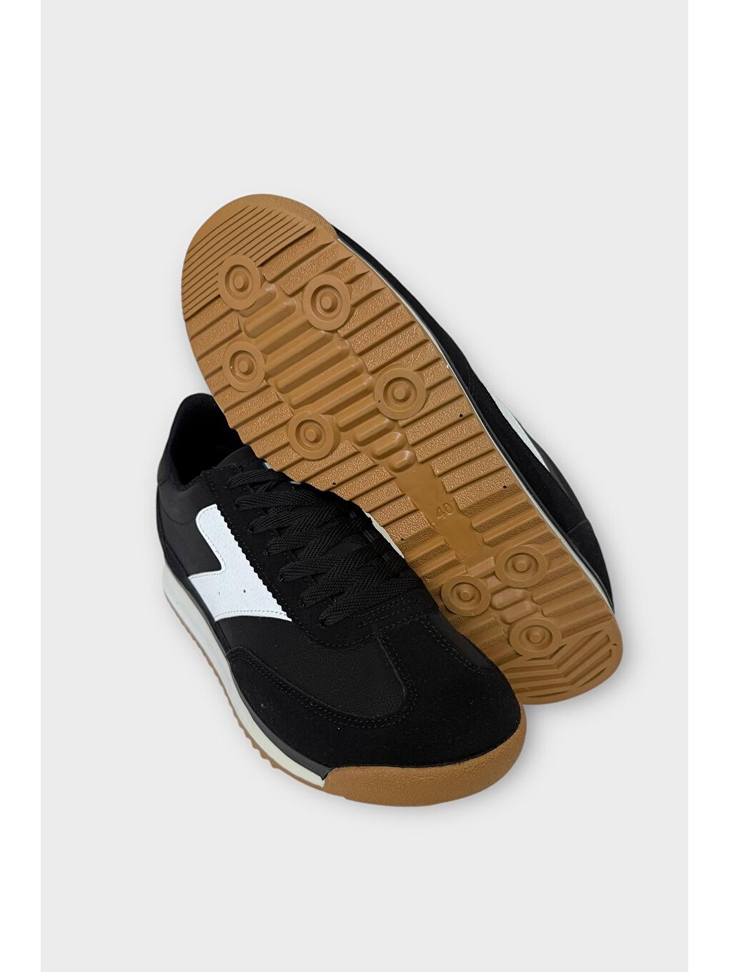 Erkek Günlük Hafif Rahat Taban Sneaker Ayakkabı Siyah - Beyaz-5