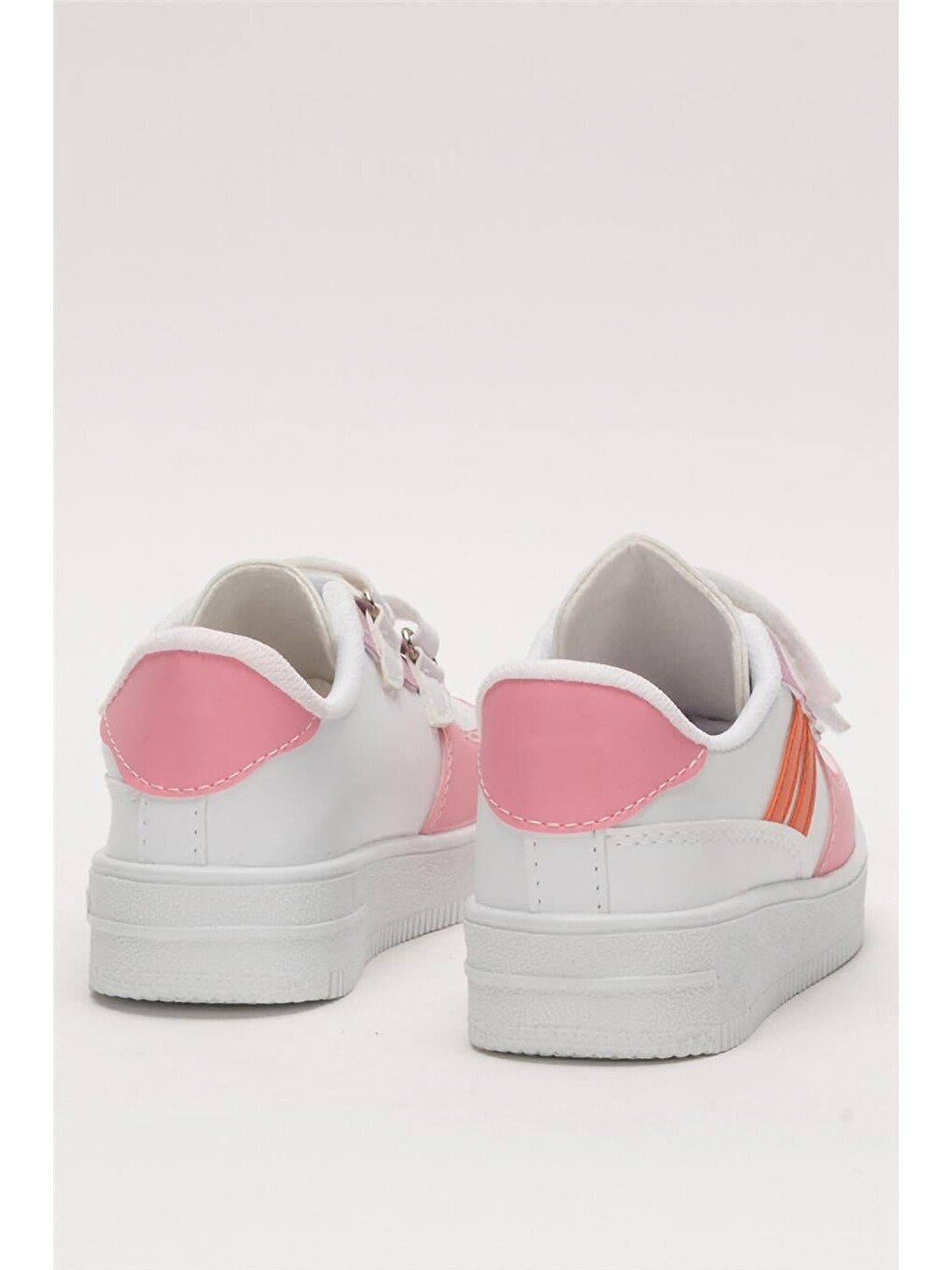 Pembe Çocuk Sneaker Spor Ayakkabı Pudra - Turuncu-3