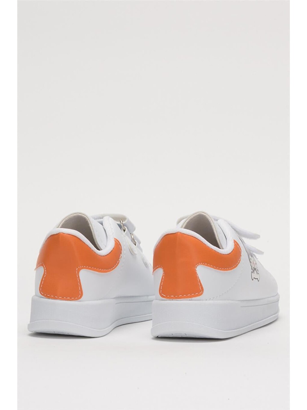 Çocuk Kuromi Baskılı Cırtlı Unisex Spor Ayakkabı Turuncu-3