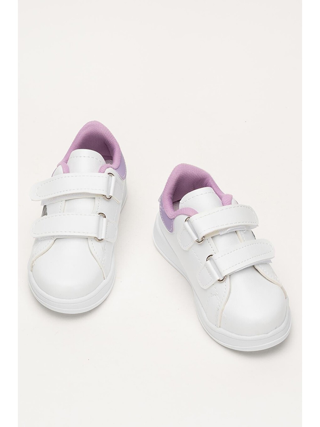 Çocuk Kuromi Baskılı Cırtlı Unisex Spor Ayakkabı Beyaz - Lila-5