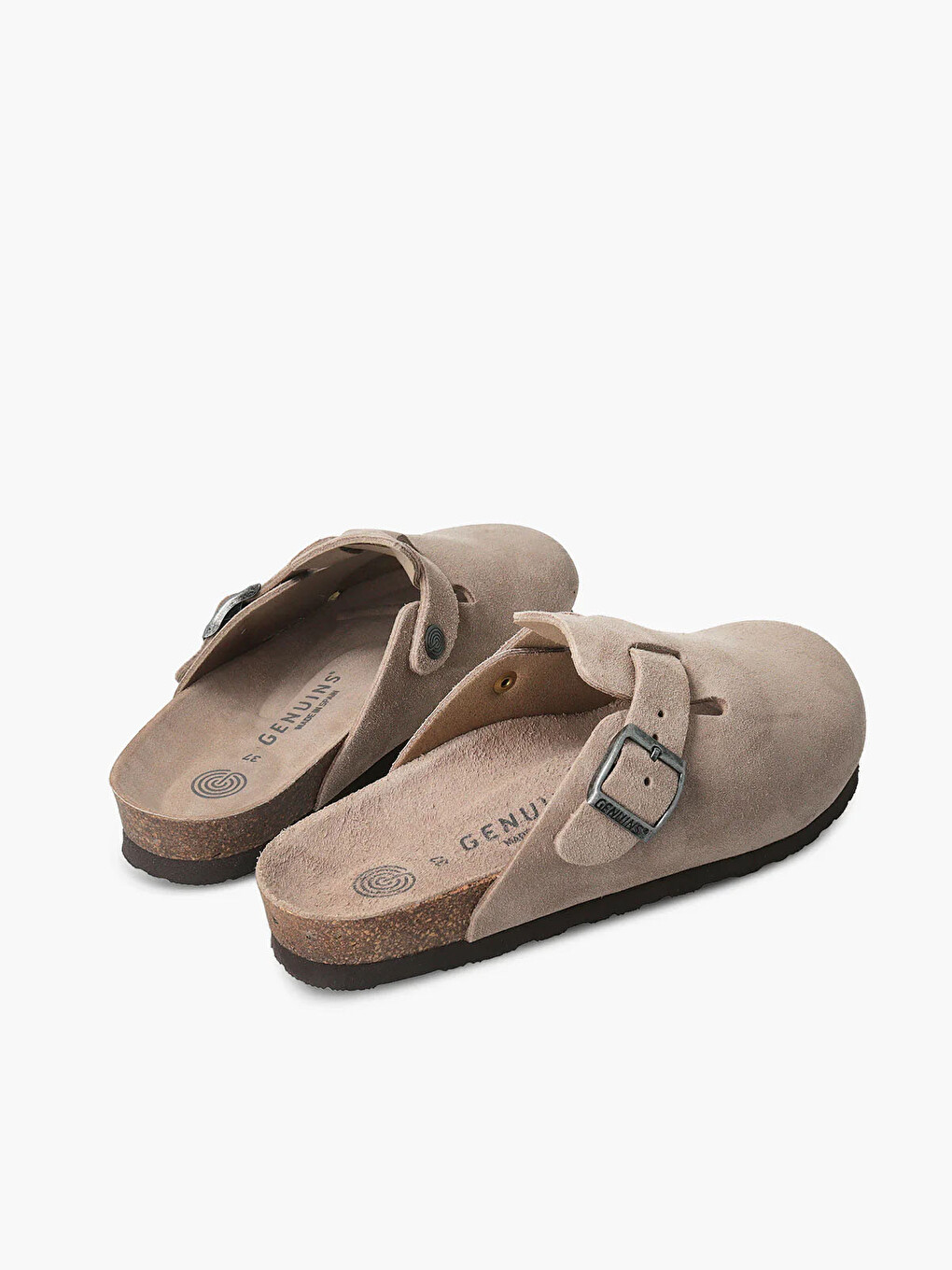 Gri Erkek Terlik G105495 Rıva Velour Taupe-1