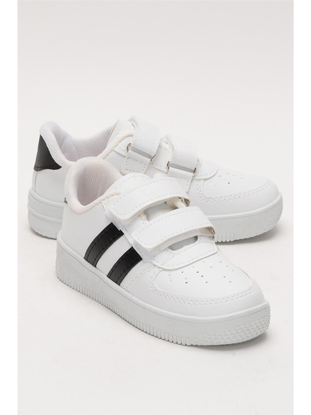 Çocuk Sneaker Spor Ayakkabı Beyaz-siyah-1