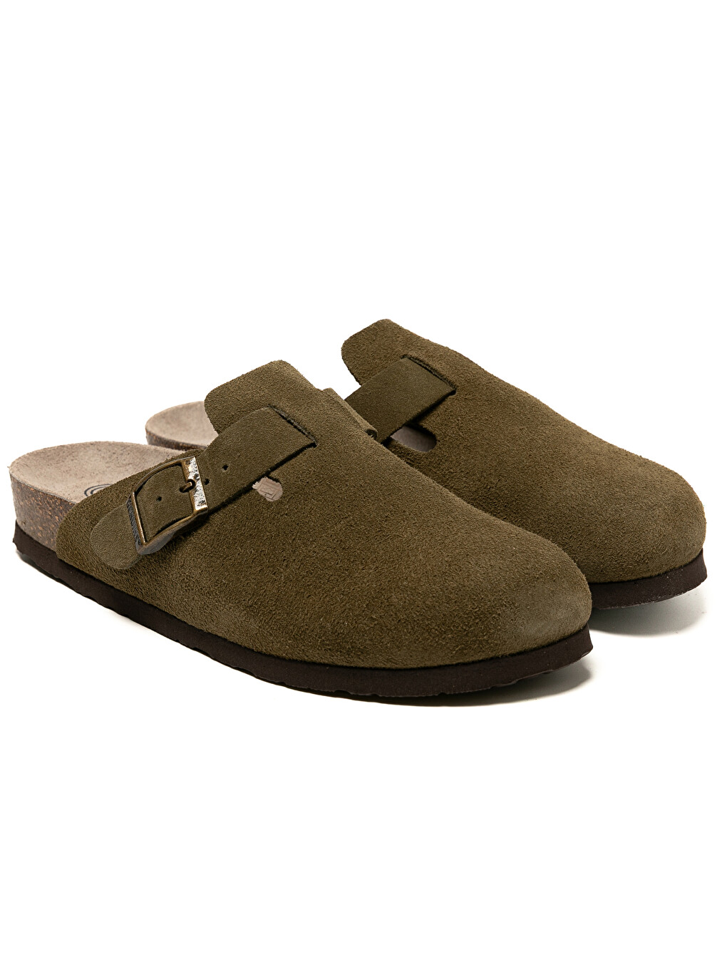Haki Kadın Terlik G105944 Rıva Velour Kaki-2