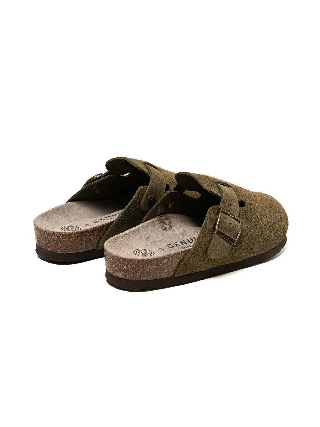 Haki Kadın Terlik G105944 Rıva Velour Kaki-4