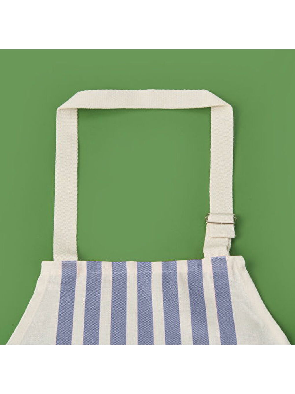 Soft Zoe Mutfak Önlüğü - Ekru / Mavi - 54x78 cm-4