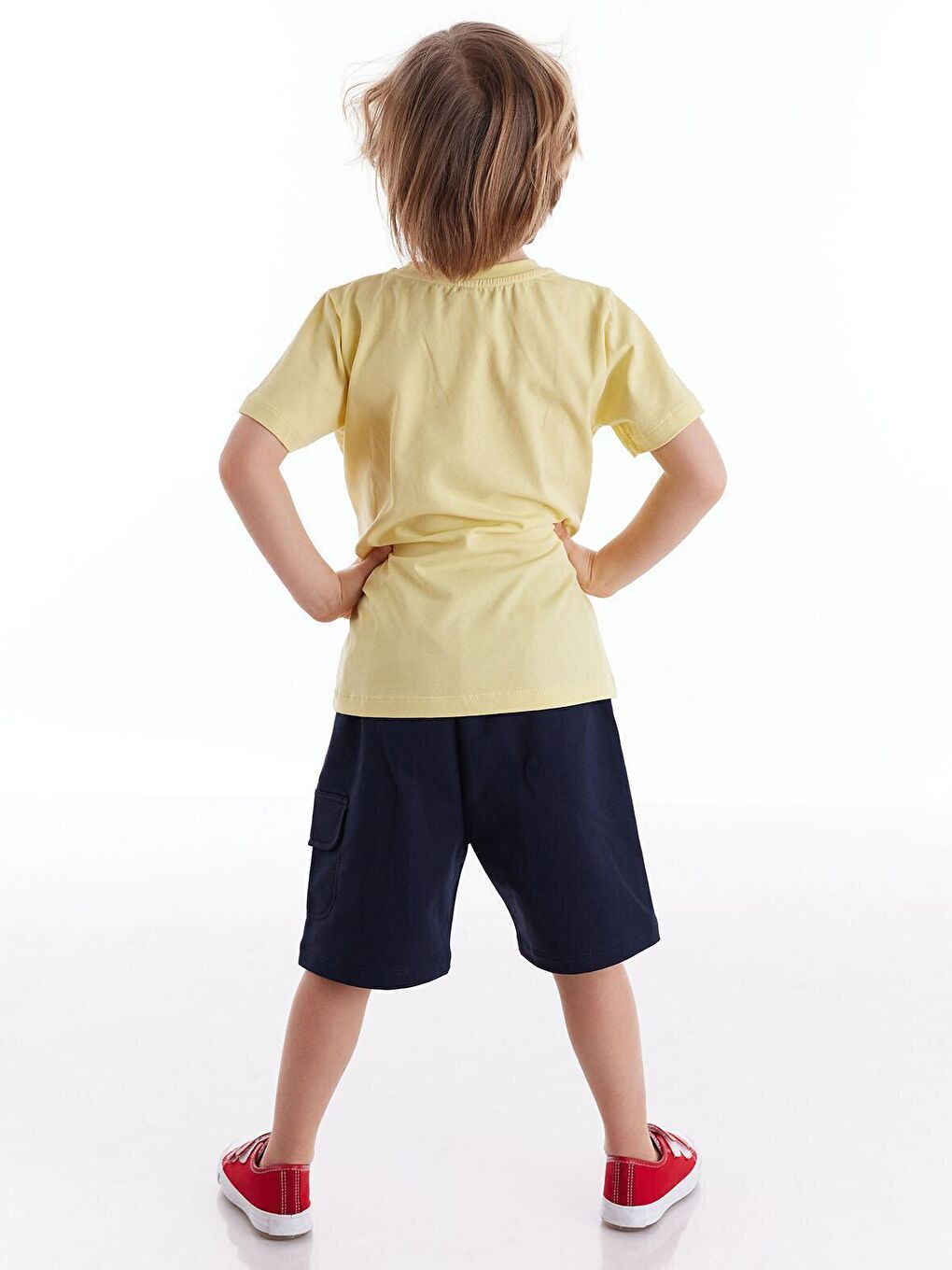 Karışık Rap Erkek Çocuk Tişört Şort Takım-1