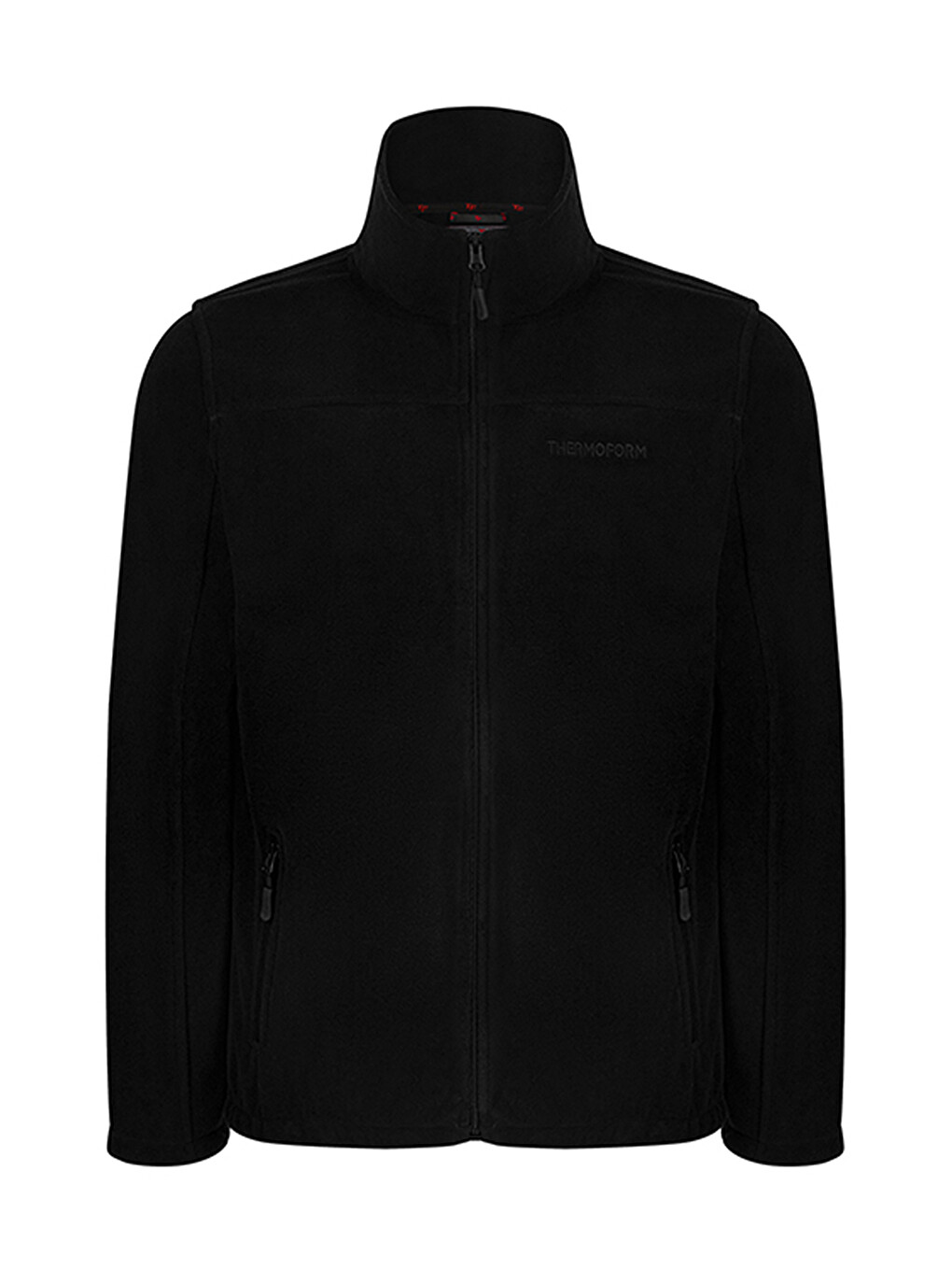 Siyah Erkek Polar Fermuarlı Sweatshirt