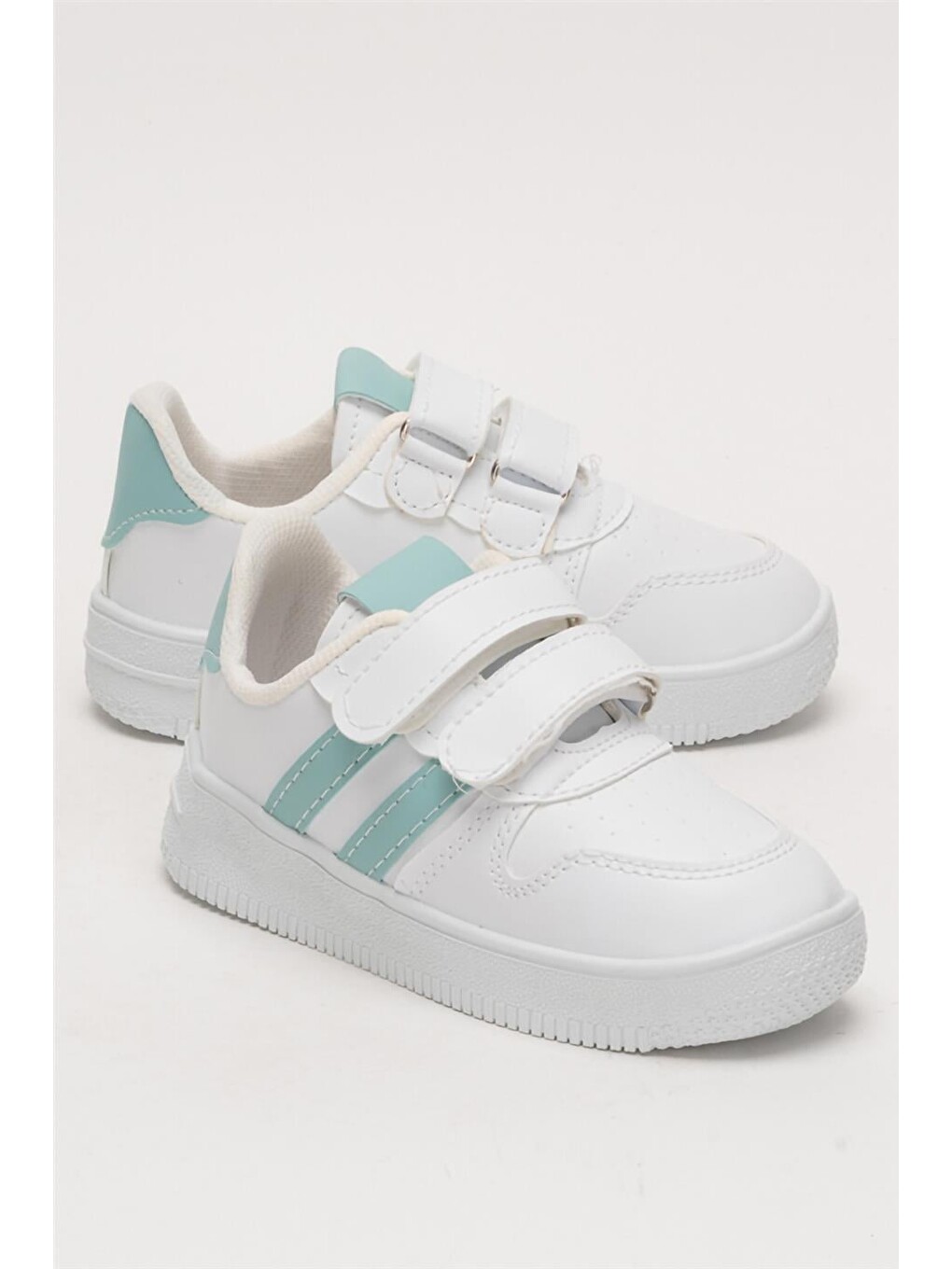 Çocuk Sneaker Spor Ayakkabı Yeşil - Beyaz-1