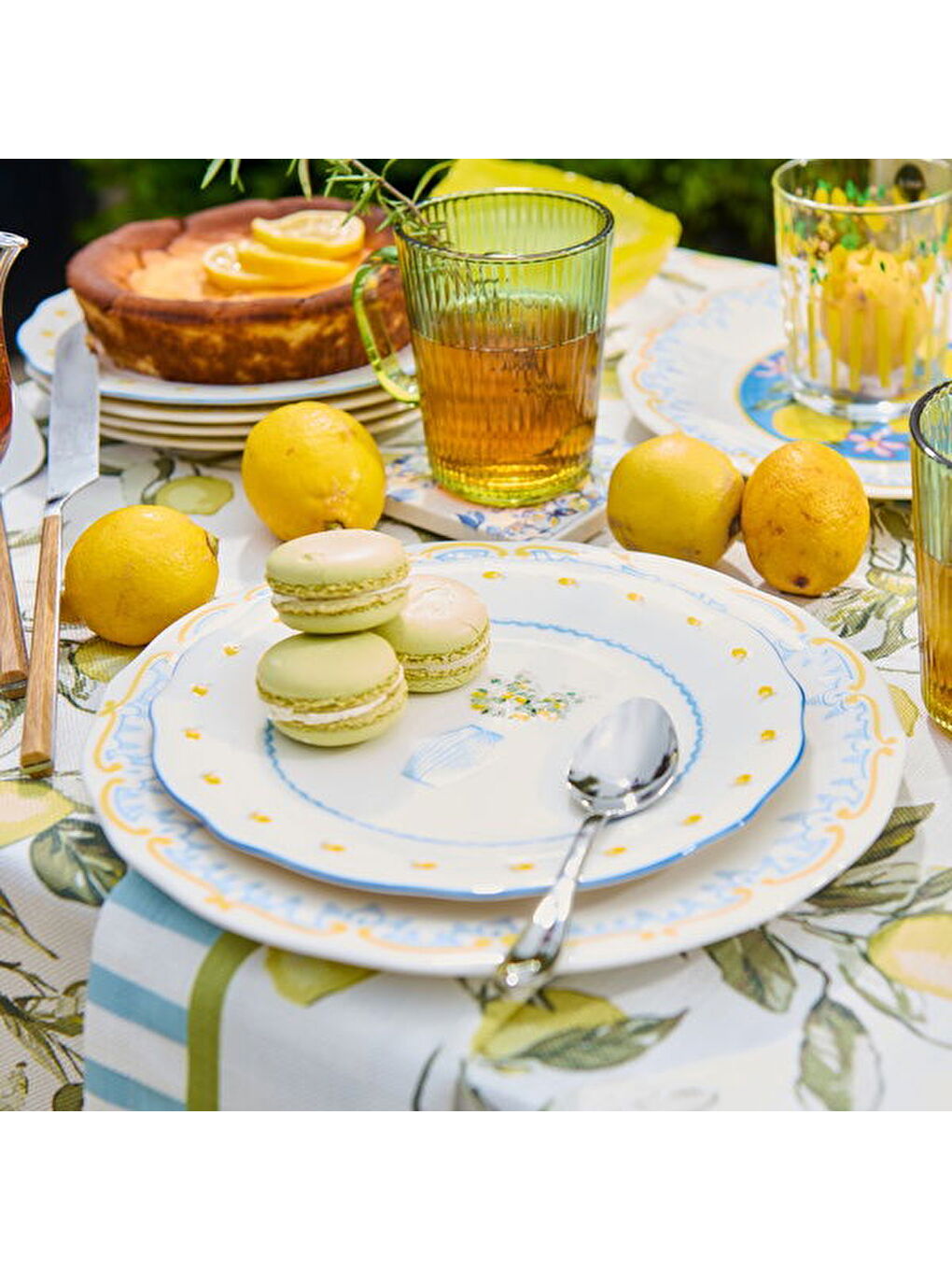 Karışık Kitchen Limecello Porselen Servis Tabağı - Renkli - 27 cm-3