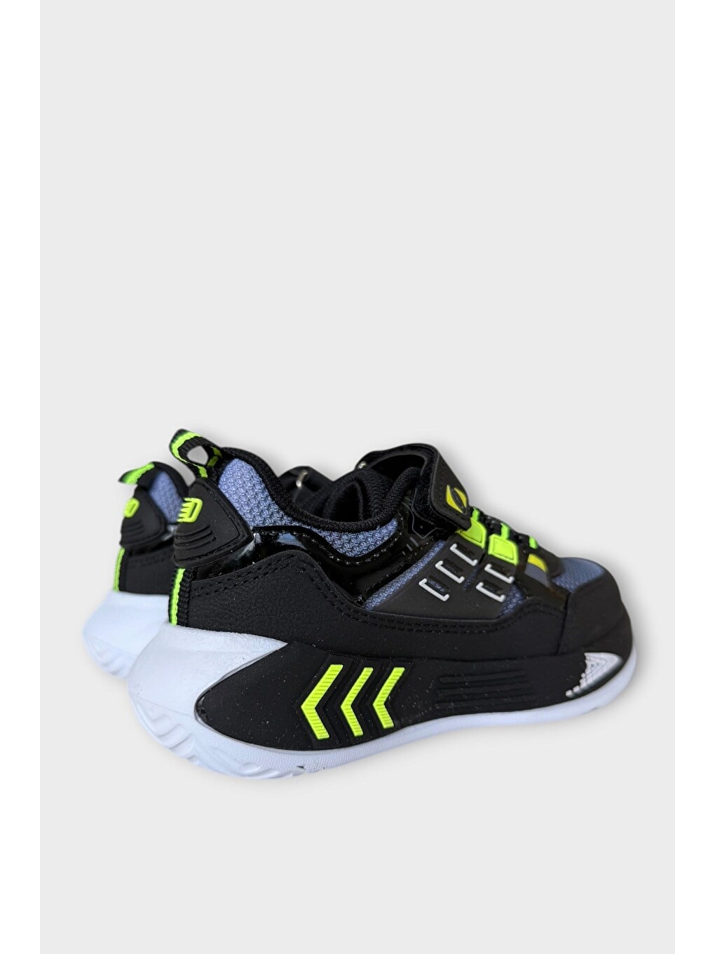 Cırtlı Hafif Anatomik Taban Günlük Sneaker Çocuk Spor Ayakkabı Siyah - Sari-3