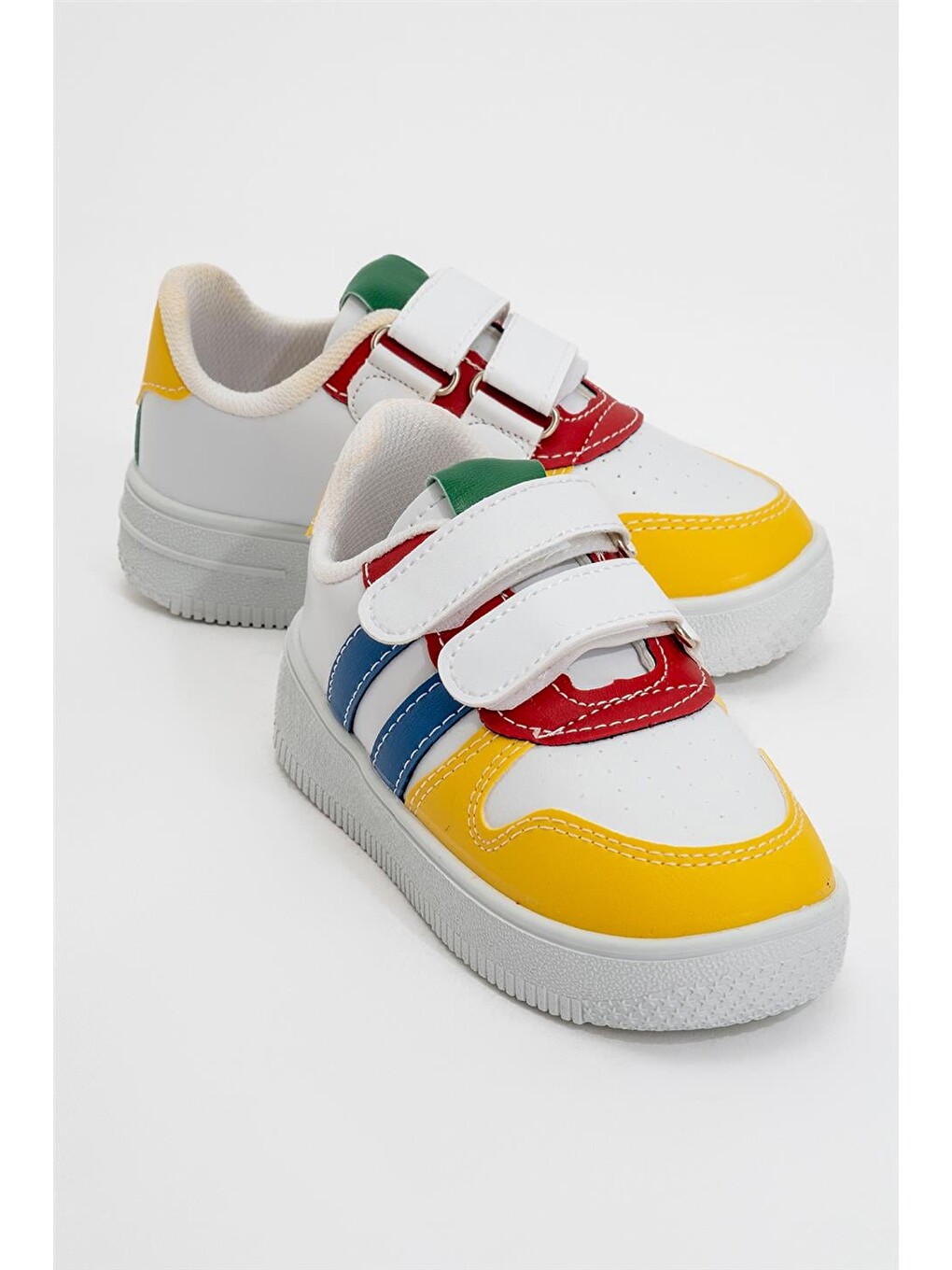 Çocuk Sneaker Spor Ayakkabı Beyaz - Kirmizi-1