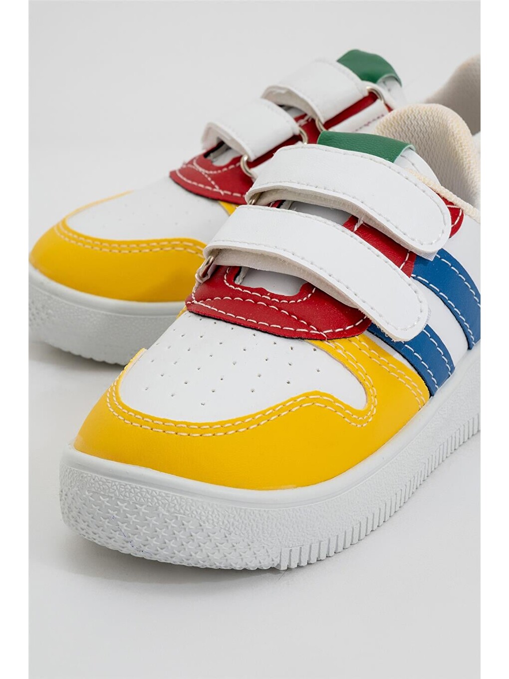 Çocuk Sneaker Spor Ayakkabı Beyaz - Kirmizi-2