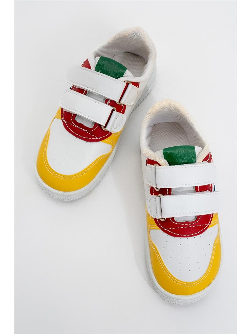 Çocuk Sneaker Spor Ayakkabı Beyaz - Kirmizi-4