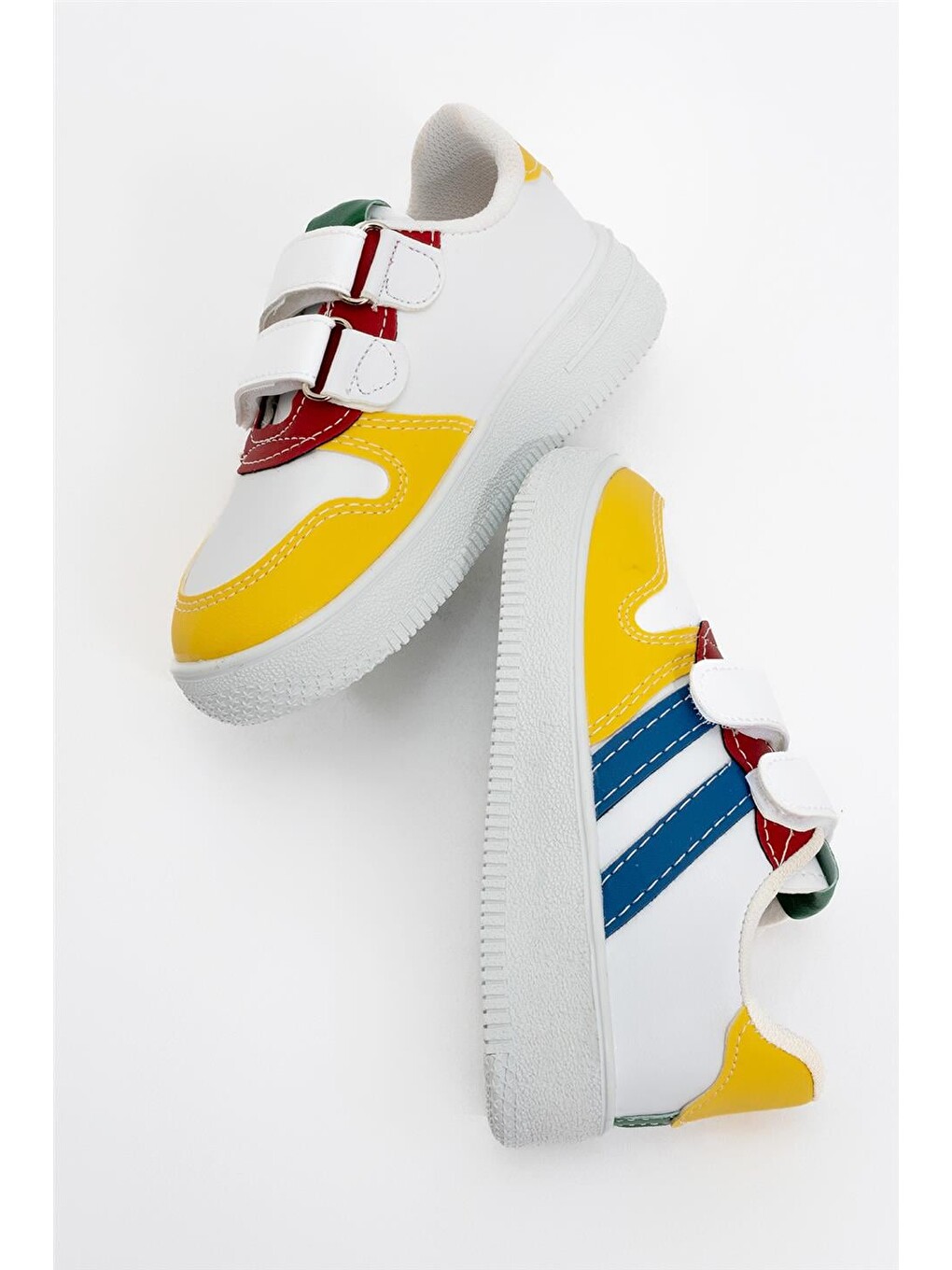 Çocuk Sneaker Spor Ayakkabı Beyaz - Kirmizi-5