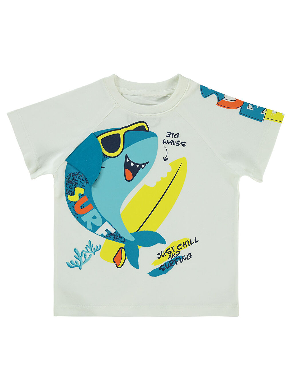 Boys Erkek Çocuk Tişört 2-5 Yaş Ekru-1