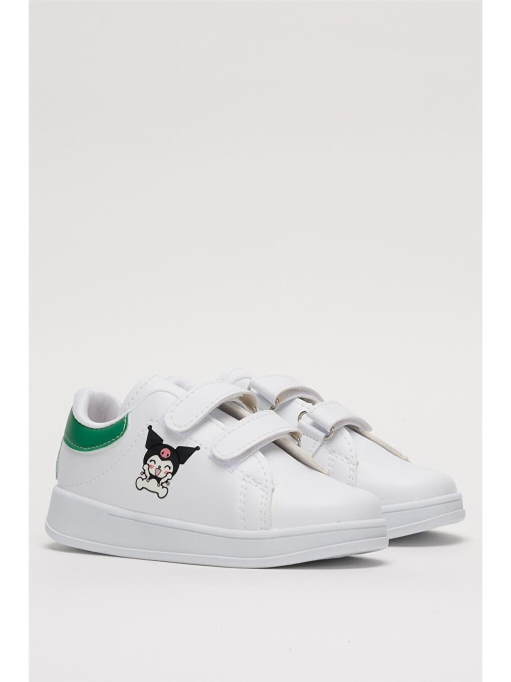 Çocuk Kuromi Baskılı Cırtlı Unisex Spor Ayakkabı Yeşil-2