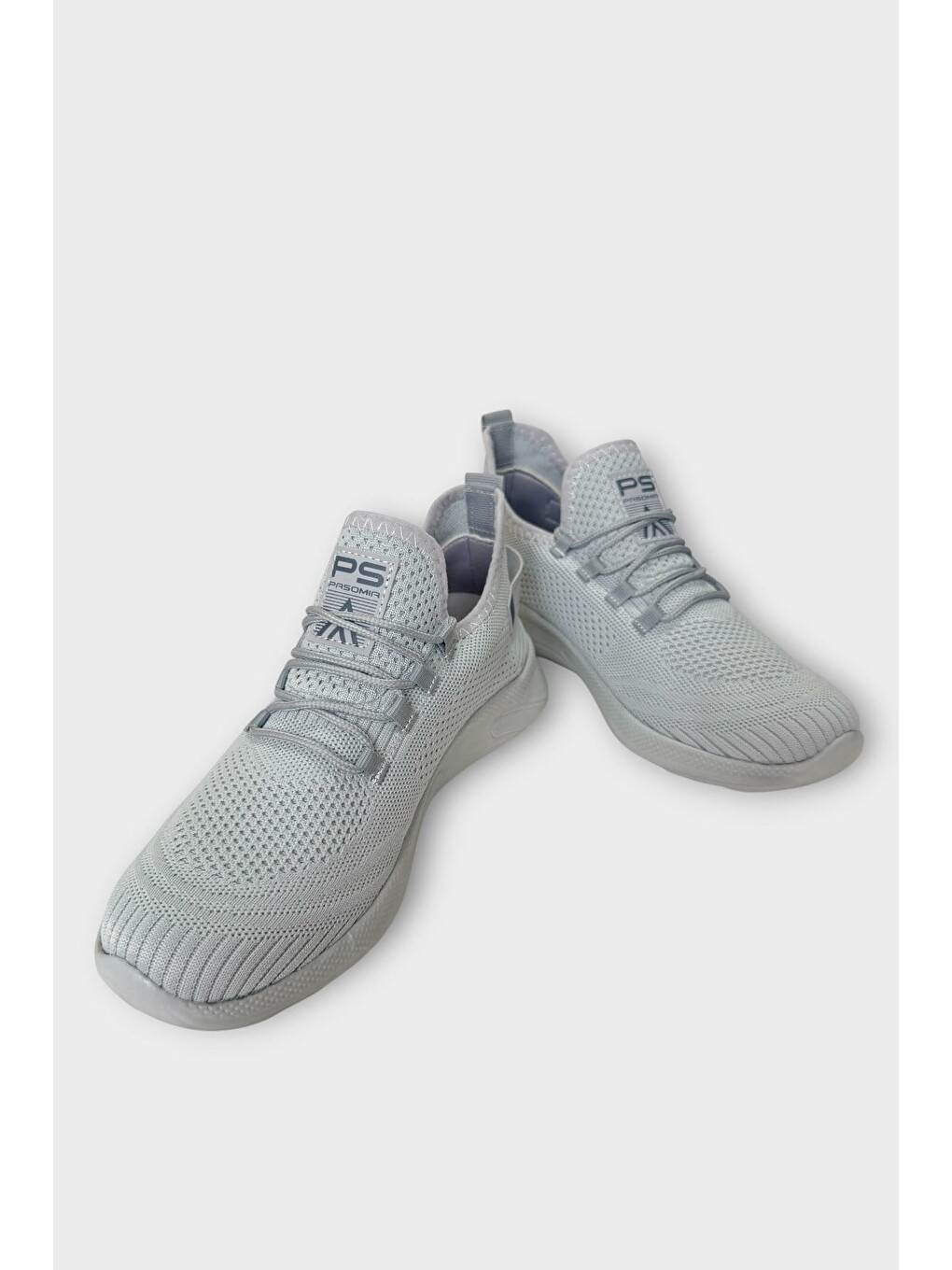 Triko Bağcıklı Unisex Spor Ayakkabı Gri-2