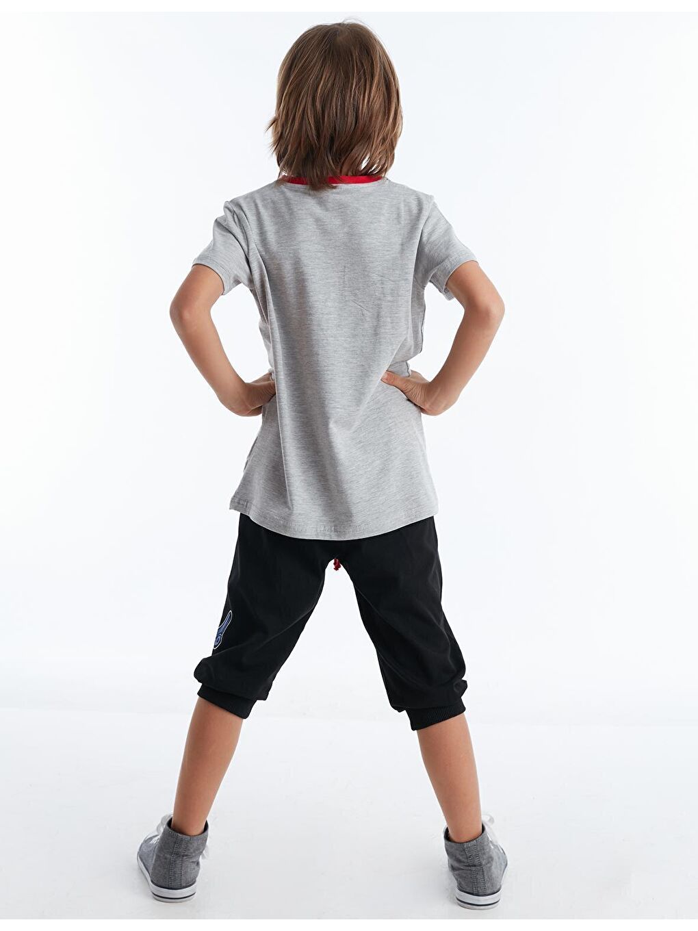 Karışık Born to Skate Erkek Çocuk Tişört Şort Takım-1