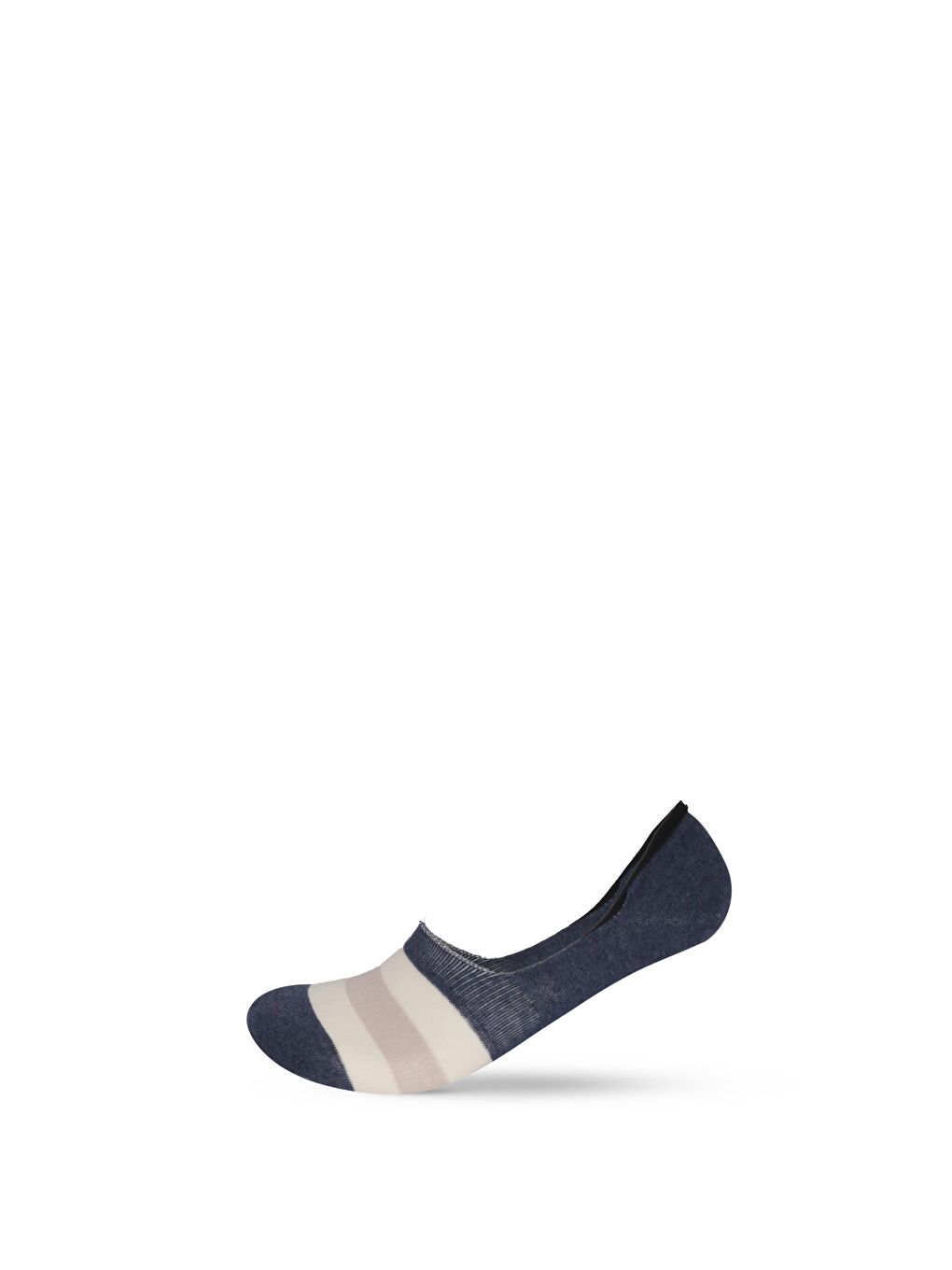 Karışık Erkek Çizgi Detaylı 5'Li Görünmez Babet Çorap-6