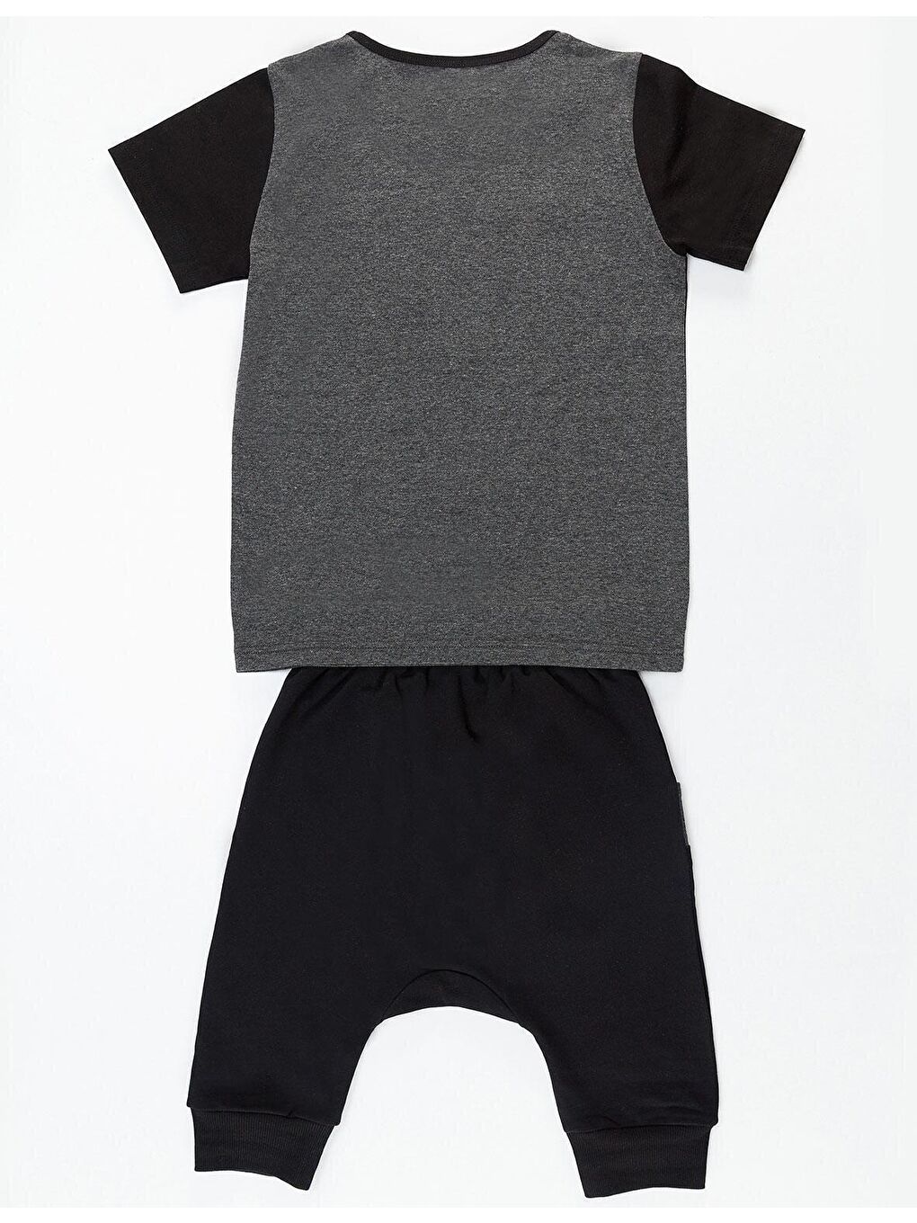 Karışık Gray Star Erkek Çocuk Tişört Kapri Şort Takım-3